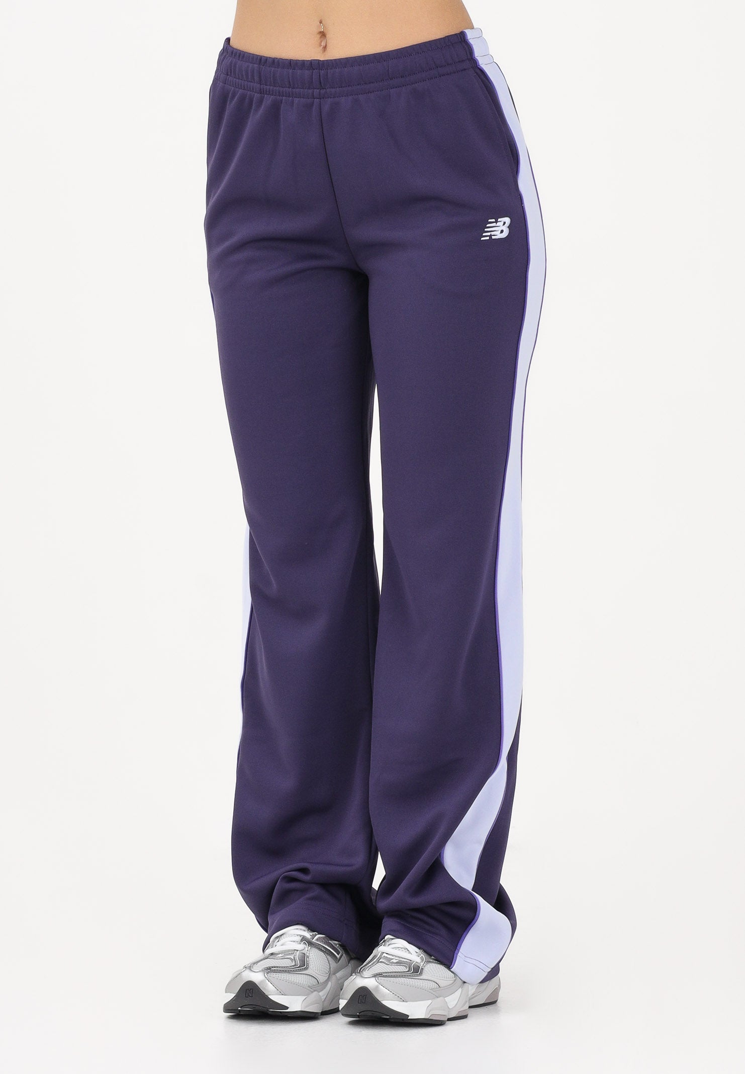 NEW BALANCE Pantalone sportivo Interlock viola da donna WB61Q2R4BOY . NEW BALANCE