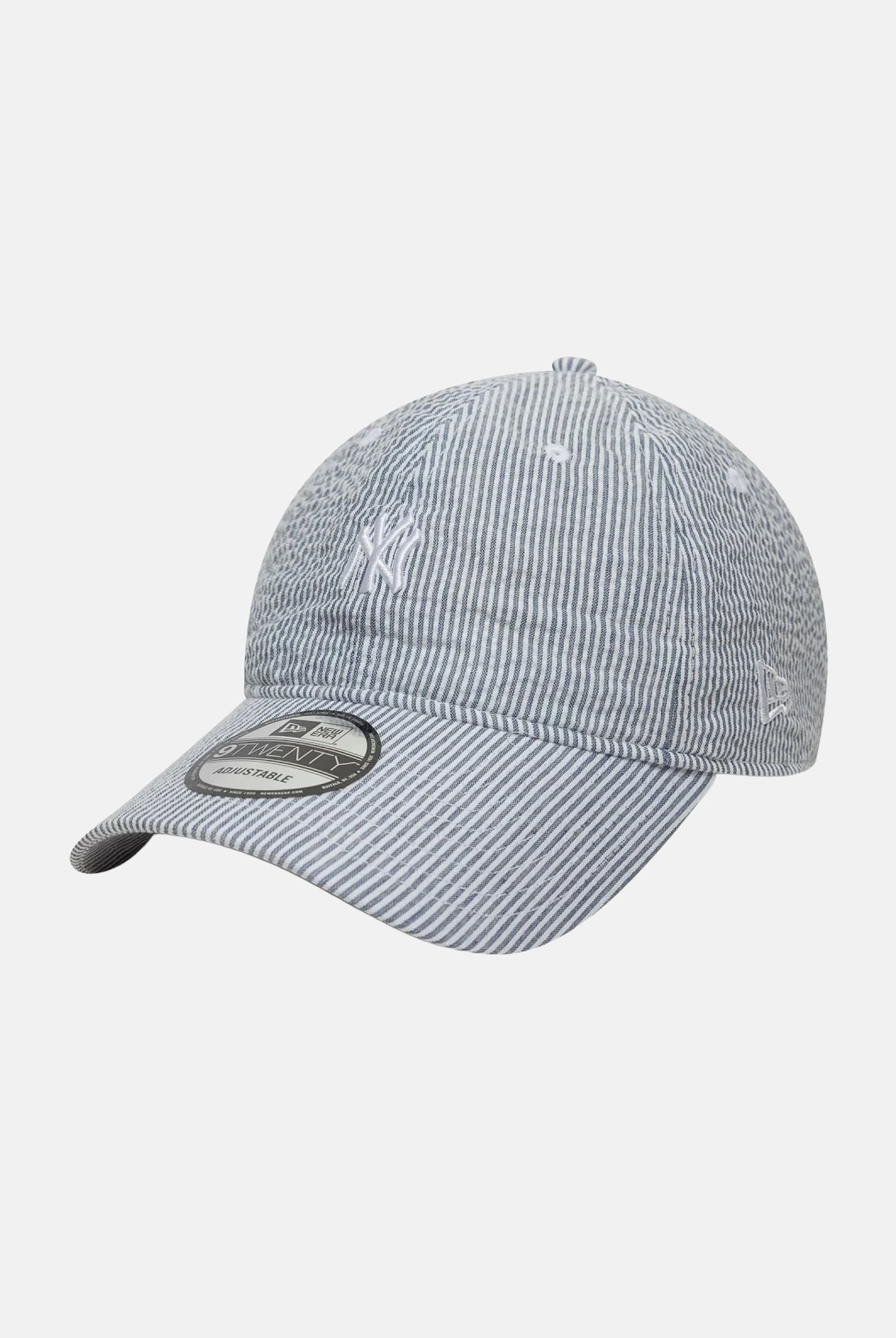NEW ERA Cappello con visiera 9TWENTY New York Yankees MLB Seersucker blu e bianco per uomo e donna 60667552 . NEW ERA