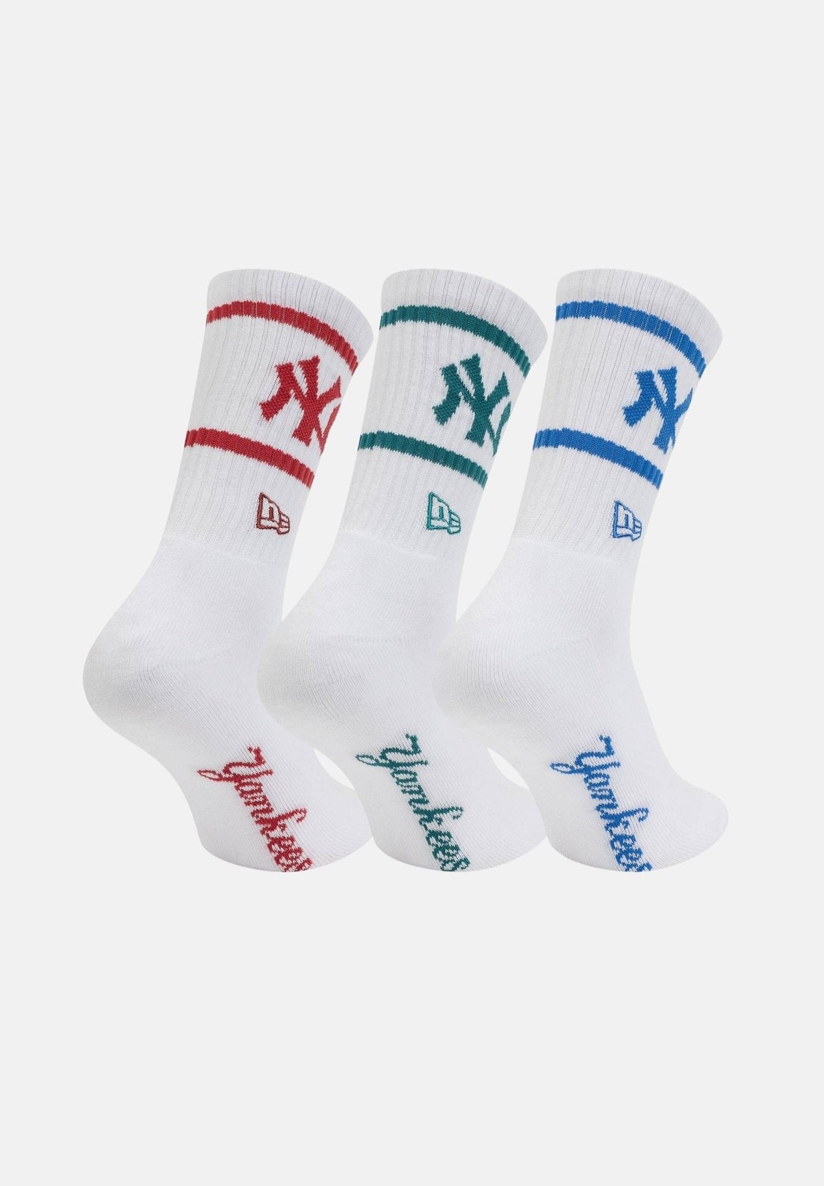 NEW ERA Calzini (3paia) New York Yankees MLB bianchi per uomo e donna 60771259 . NEW ERA