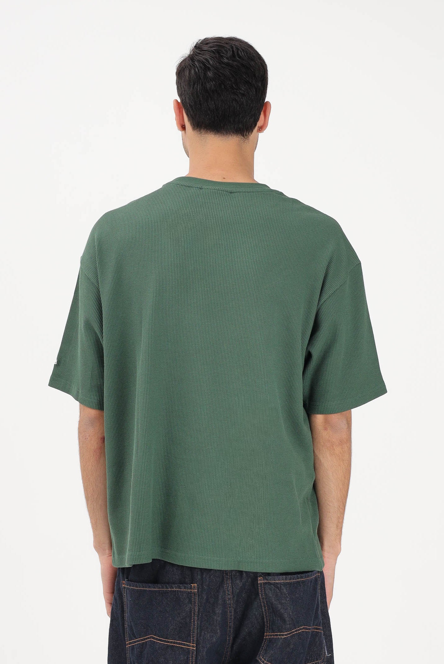 NEW ERA T-shirt a manica corta Oversized LA Dodgers MLB Waffle verde per uomo e donna 60771587 . NEW ERA
