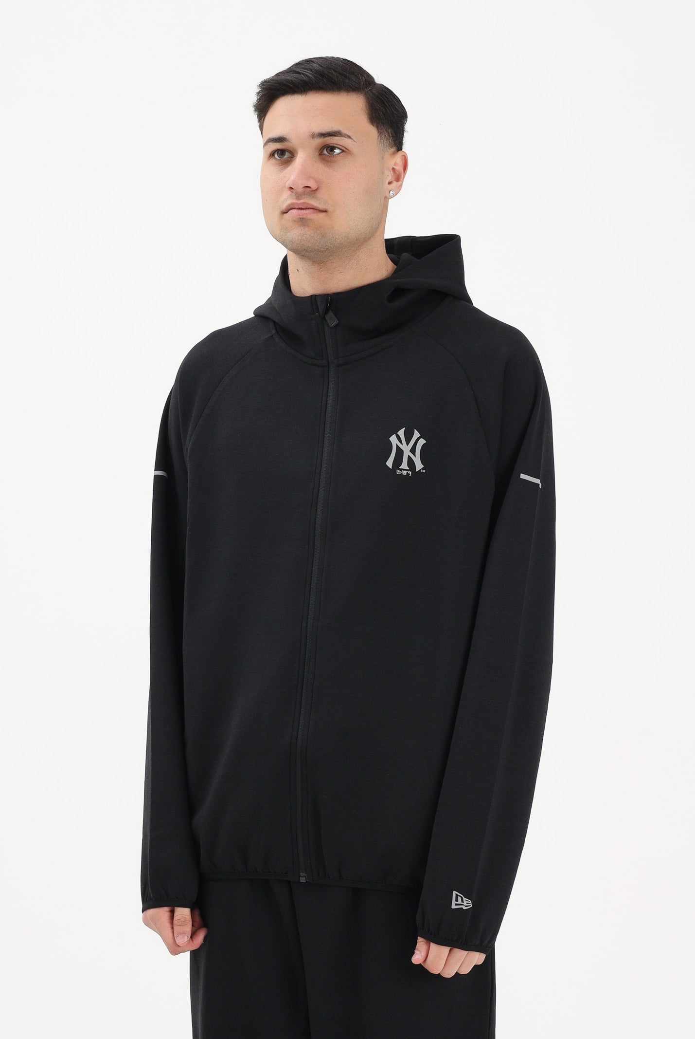 NEW ERA Felpa con zip New York Yankees MLB nera da uomo 60771655 . NEW ERA