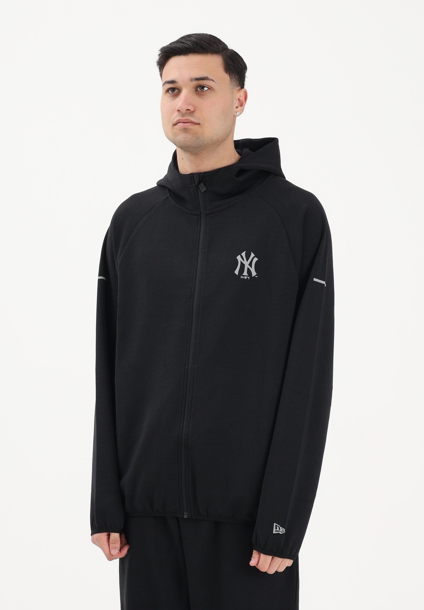 NEW ERA Felpa con zip New York Yankees MLB nera da uomo 60771655 . NEW ERA