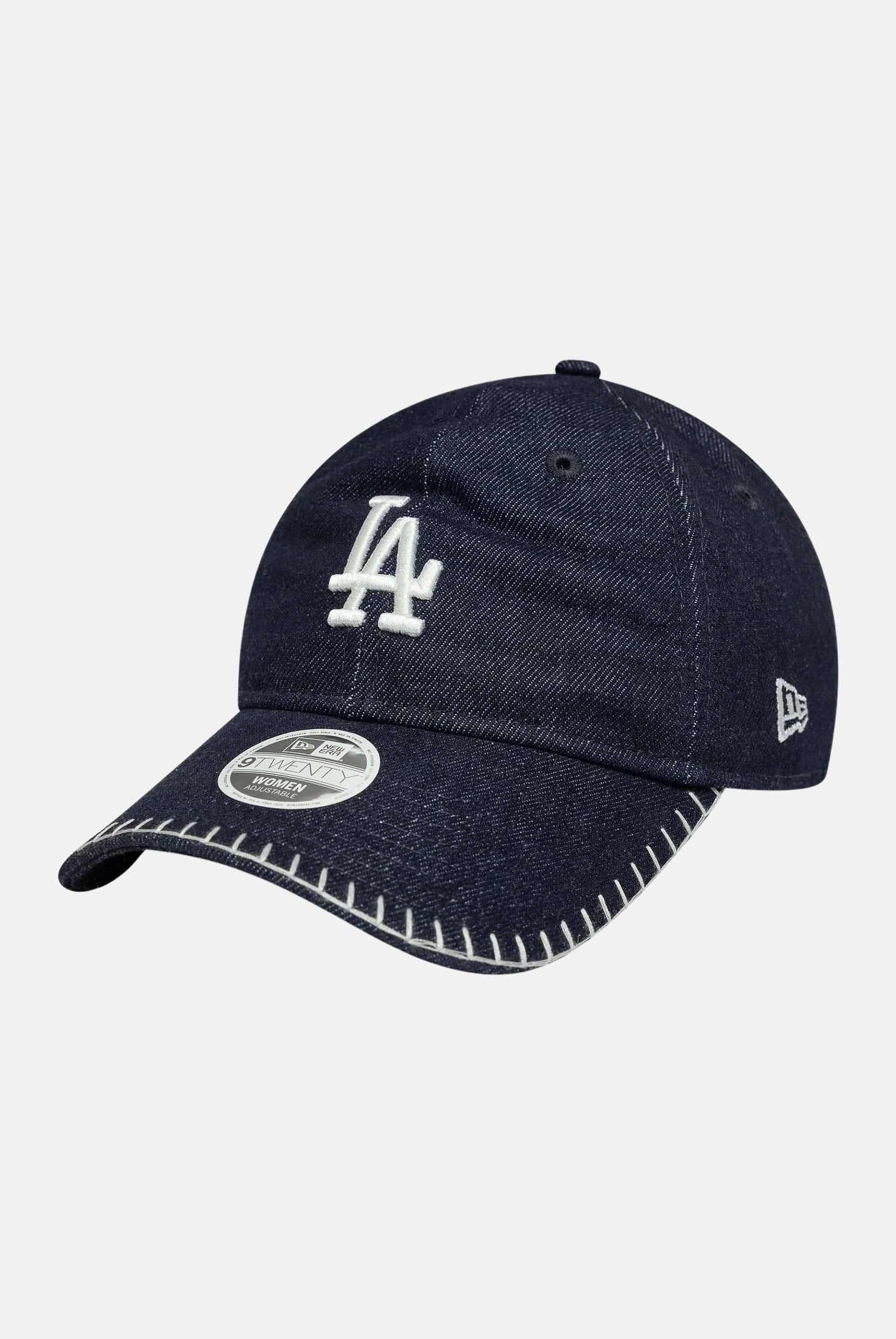 NEW ERA Cappello con visiera 9TWENTY LA Dodgers MLB in denim blu per uomo e donna 60771755 . NEW ERA