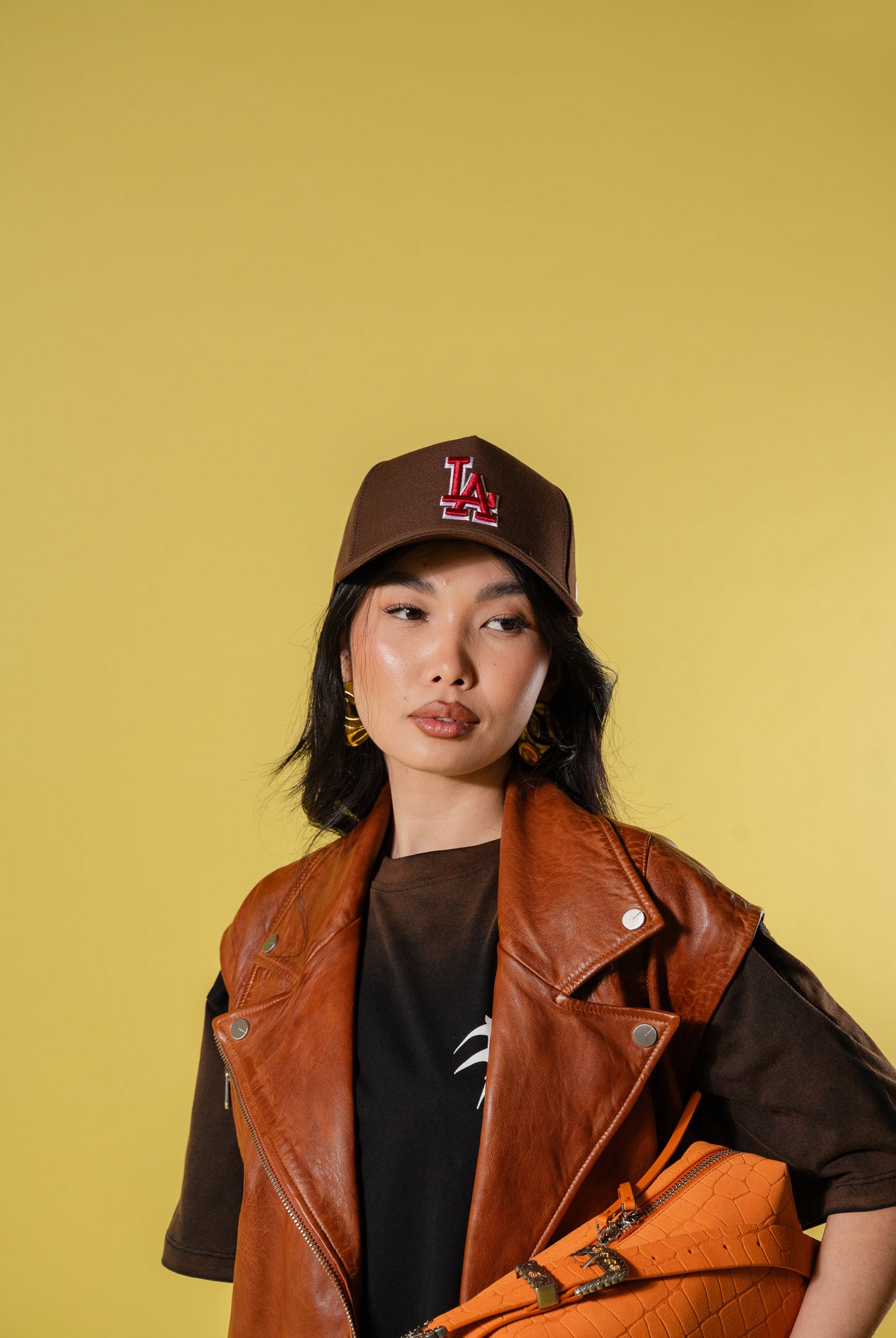 NEW ERA Cappello con visiera 9FORTY E-Frame LA Dodgers MLB Outline Script marrone per uomo e donna 60771811 . NEW ERA