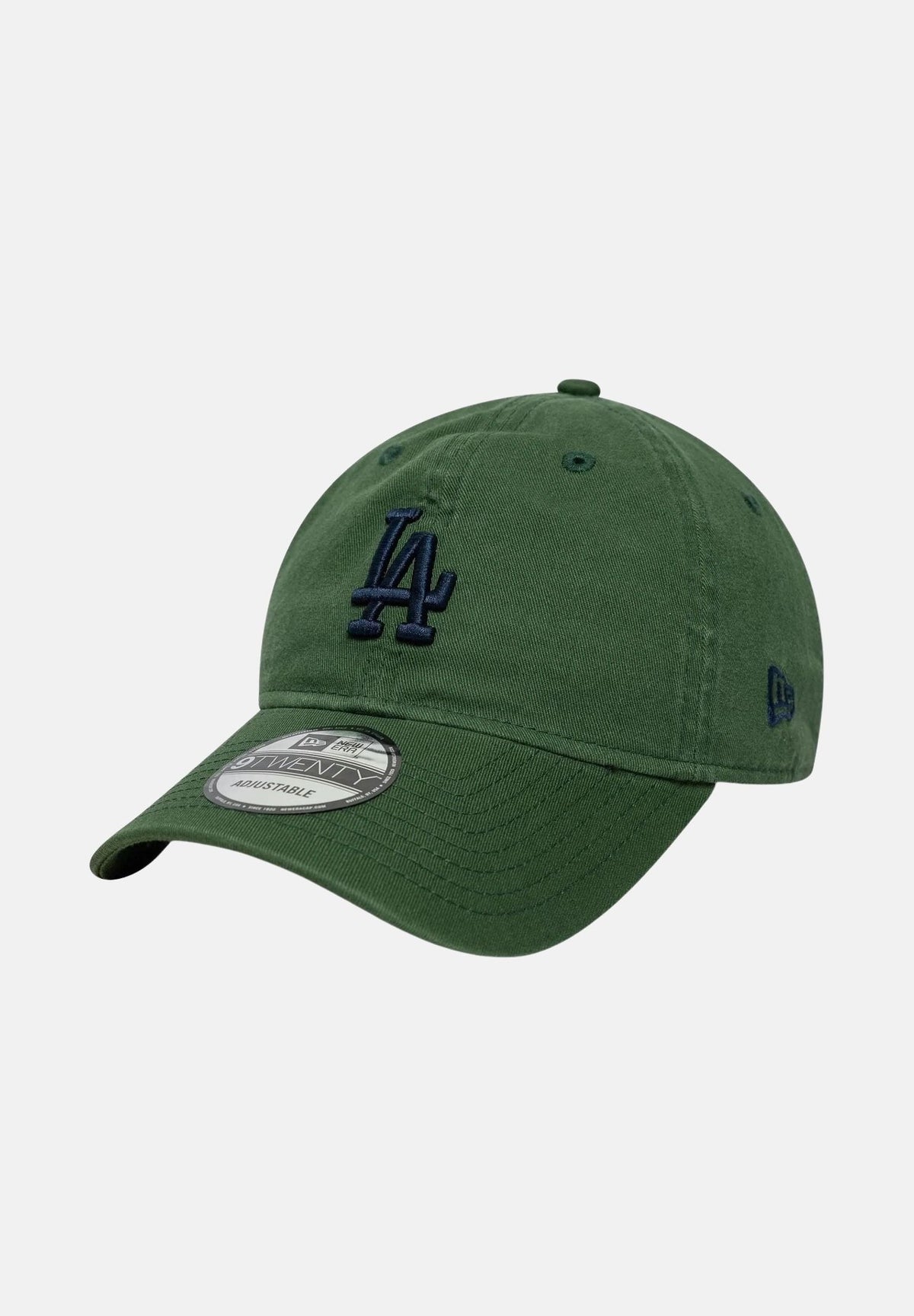 NEW ERA Cappello con visiera 9TWENTY LA Dodgers MLB Washed Script verde per uomo e donna 60771812 . NEW ERA