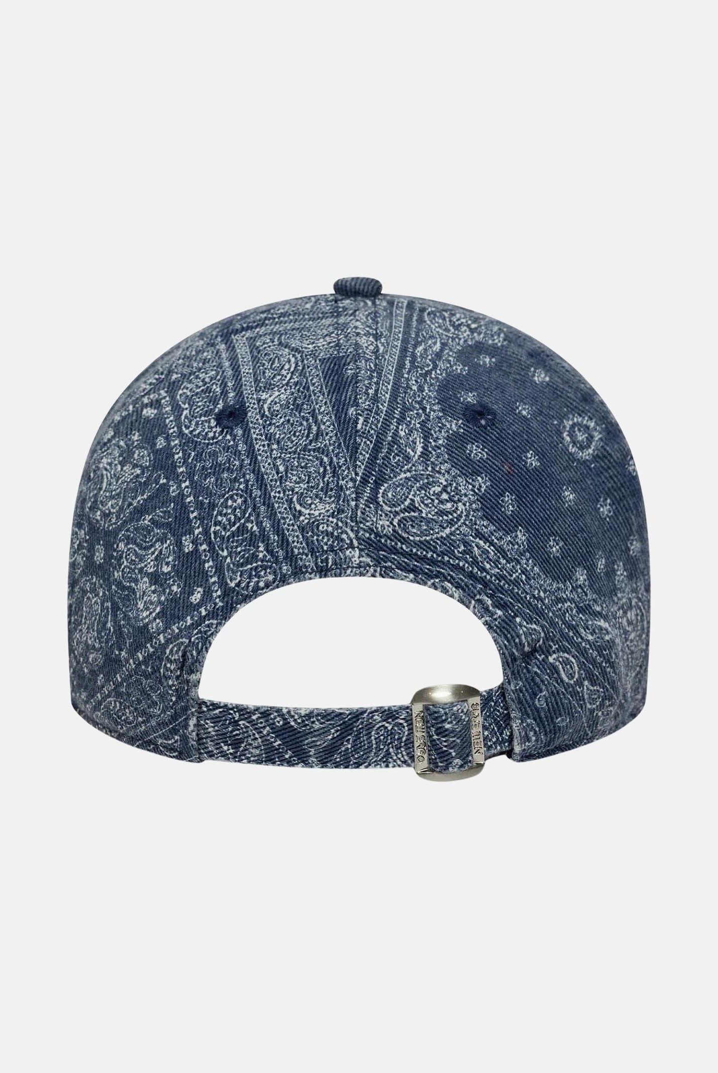 NEW ERA Cappello con visiera 9TWENTY New York Yankees MLB Washed Paisley in denim per uomo e donna 60771823 . NEW ERA