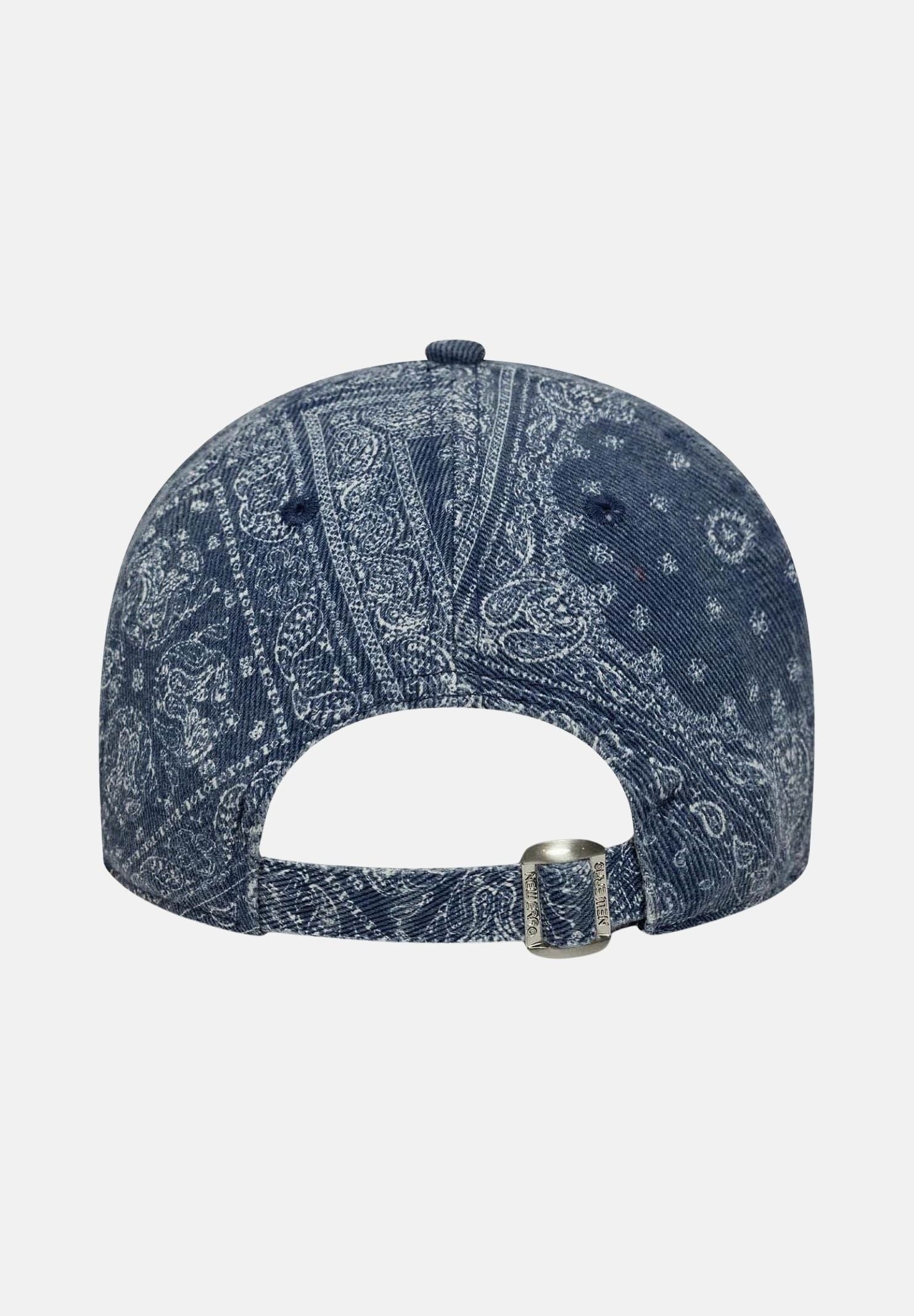 NEW ERA Cappello con visiera 9TWENTY New York Yankees MLB Washed Paisley in denim per uomo e donna 60771823 . NEW ERA