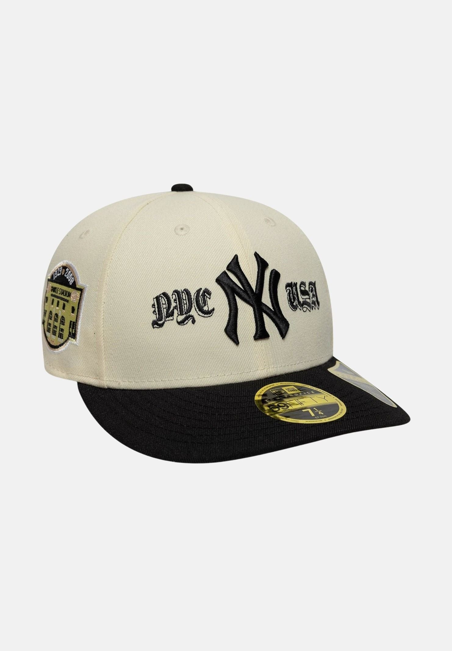 NEW ERA Cappello con visiera 59FIFTY Fitted Low Profile NY Yankees MLB beige per uomo e donna 60771843 . NEW ERA