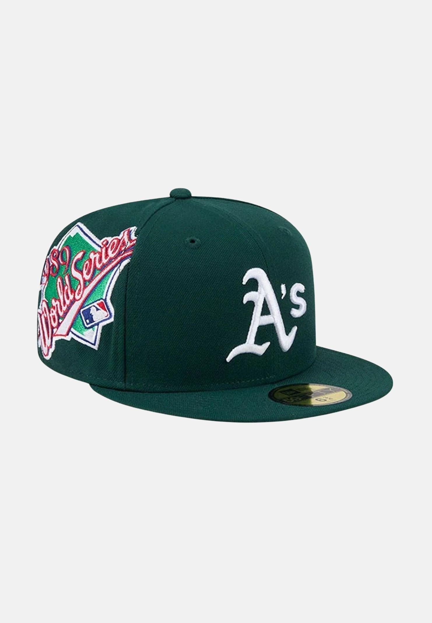 NEW ERA Cappello con visiera 59FIFTY Fitted Athletics MLB Hidden Hit verde da uomo 60803265 . NEW ERA
