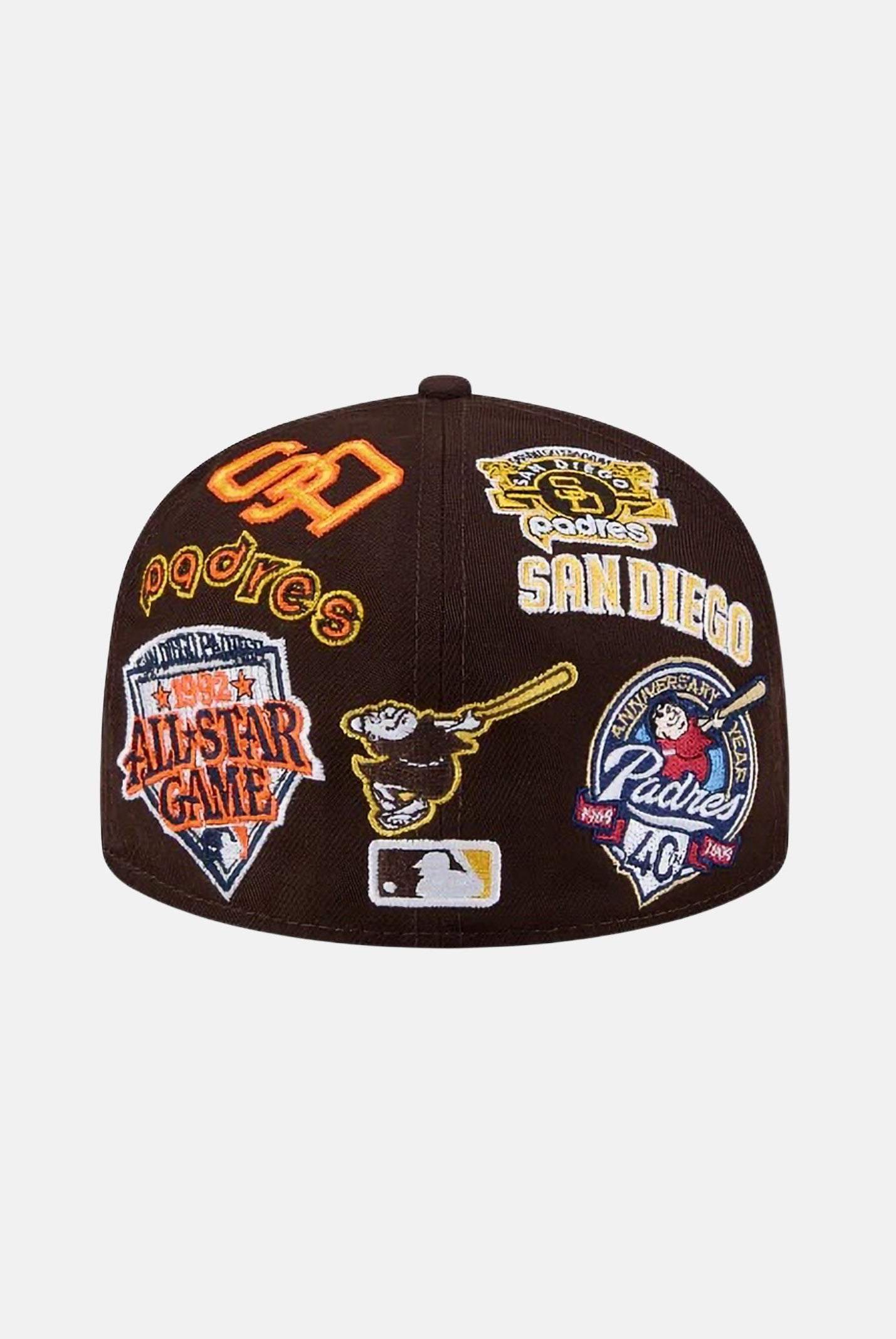 NEW ERA Cappello con visiera San Diego Padres All Over 59 FIFTY Fitted marrone per uomo 60803401 . NEW ERA