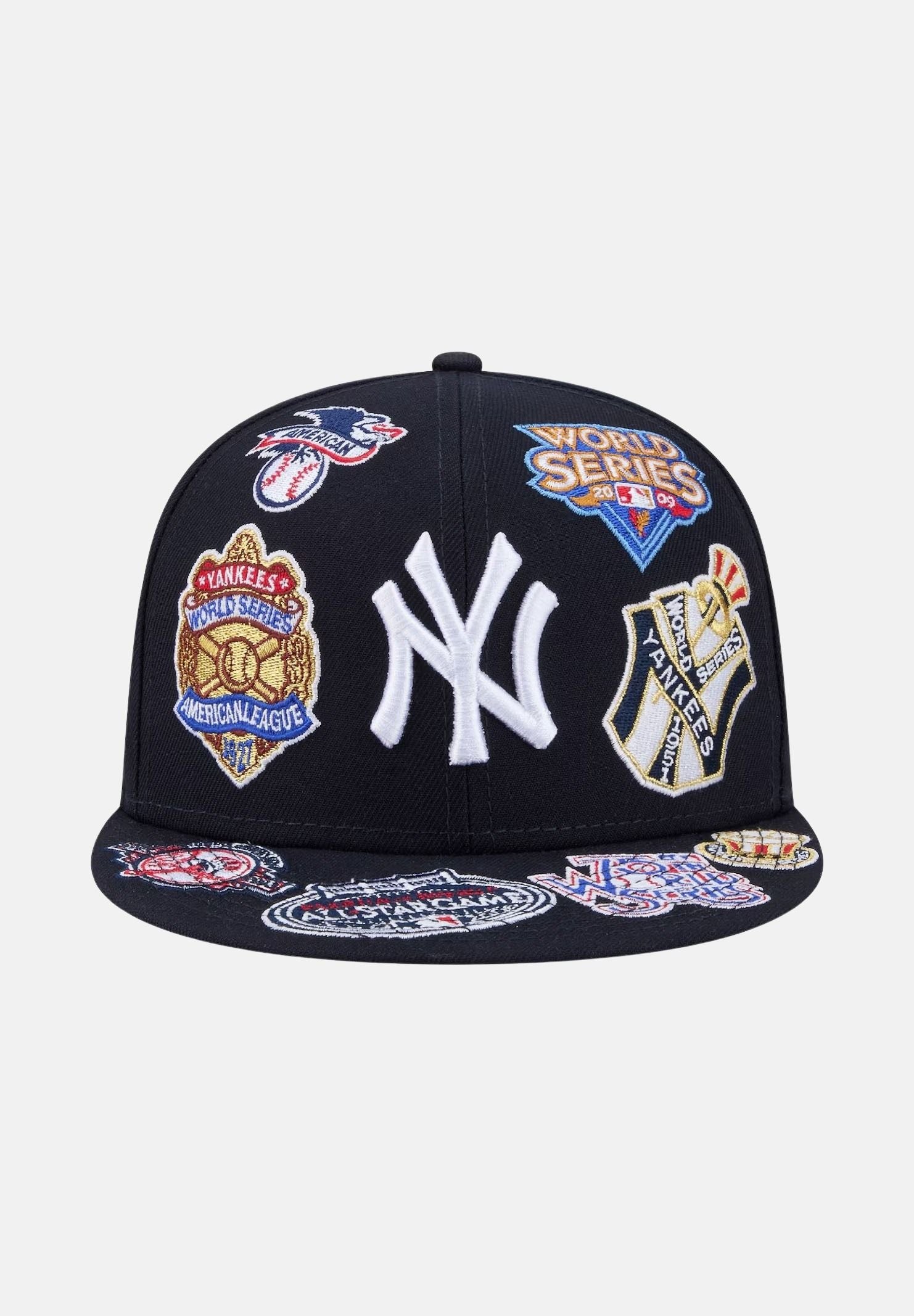 NEW ERA Cappello con visiera New York Yankees MLB All Over Team 59FIFTY blu da uomo 60803445 . NEW ERA