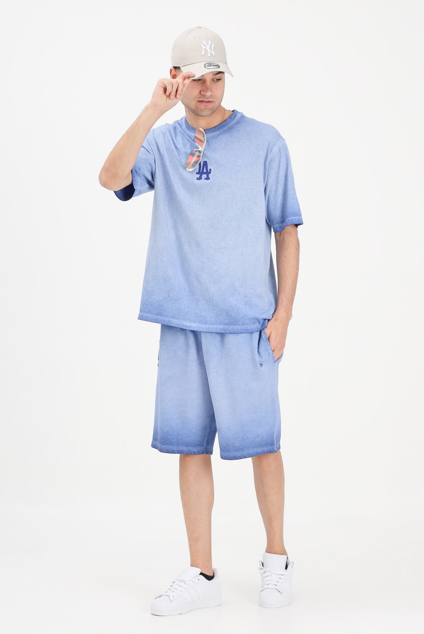 NEW ERA Shorts sportivo MLB Los Angeles Dodgers blu per uomo e donna 60856142 . NEW ERA