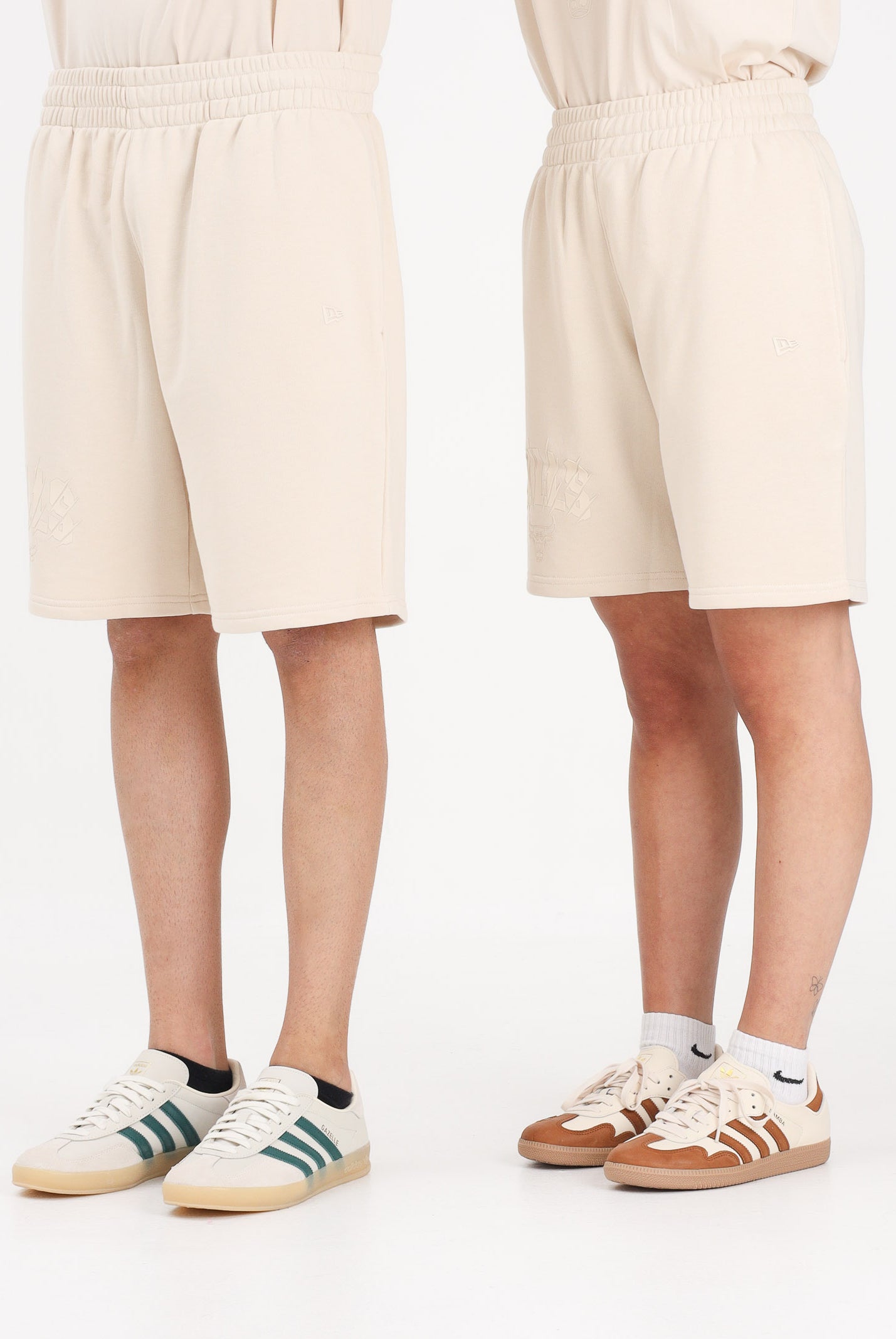 NEW ERA Shorts sportivo Chicago Bulls NBA Core Plus beige per uomo e donna 60856154 . NEW ERA