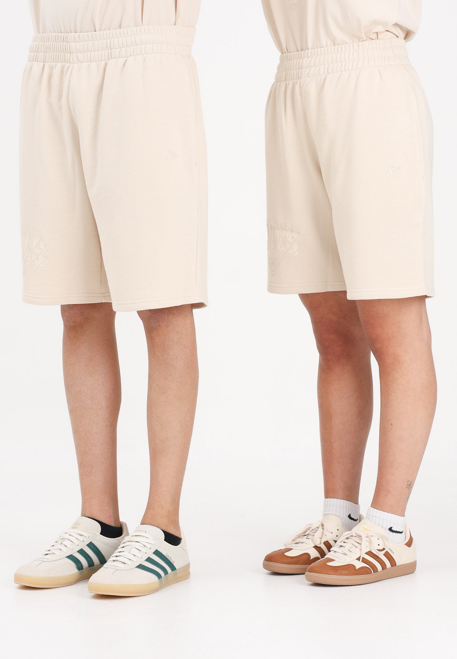 NEW ERA Shorts sportivo Chicago Bulls NBA Core Plus beige per uomo e donna 60856154 . NEW ERA