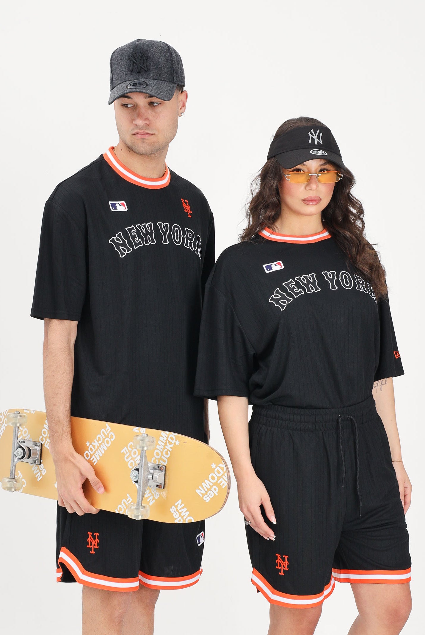NEW ERA T-shirt a manica corta New York Mets e logo MLB Arch nera per uomo e donna 60856159 . NEW ERA
