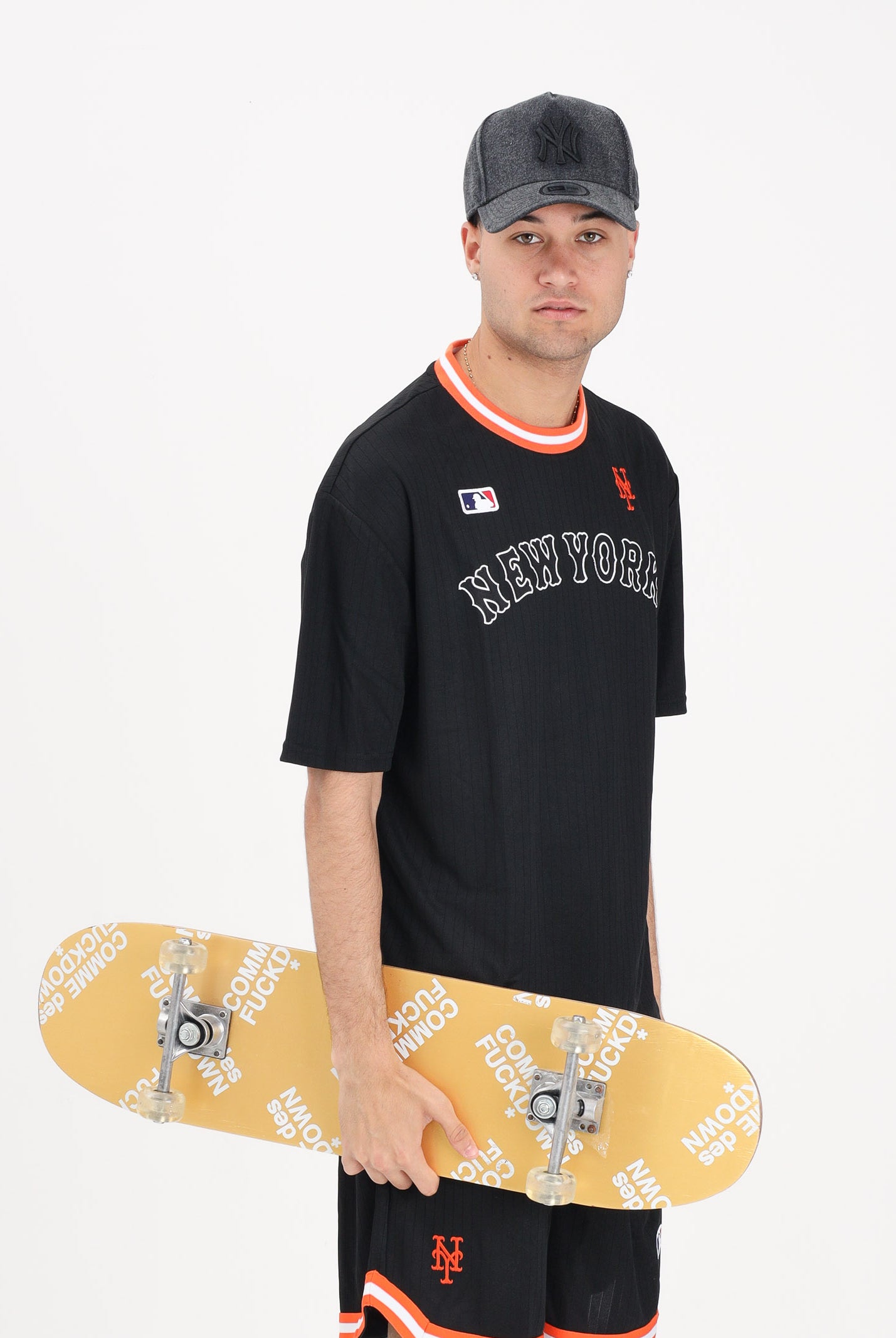 NEW ERA T-shirt a manica corta New York Mets e logo MLB Arch nera per uomo e donna 60856159 . NEW ERA