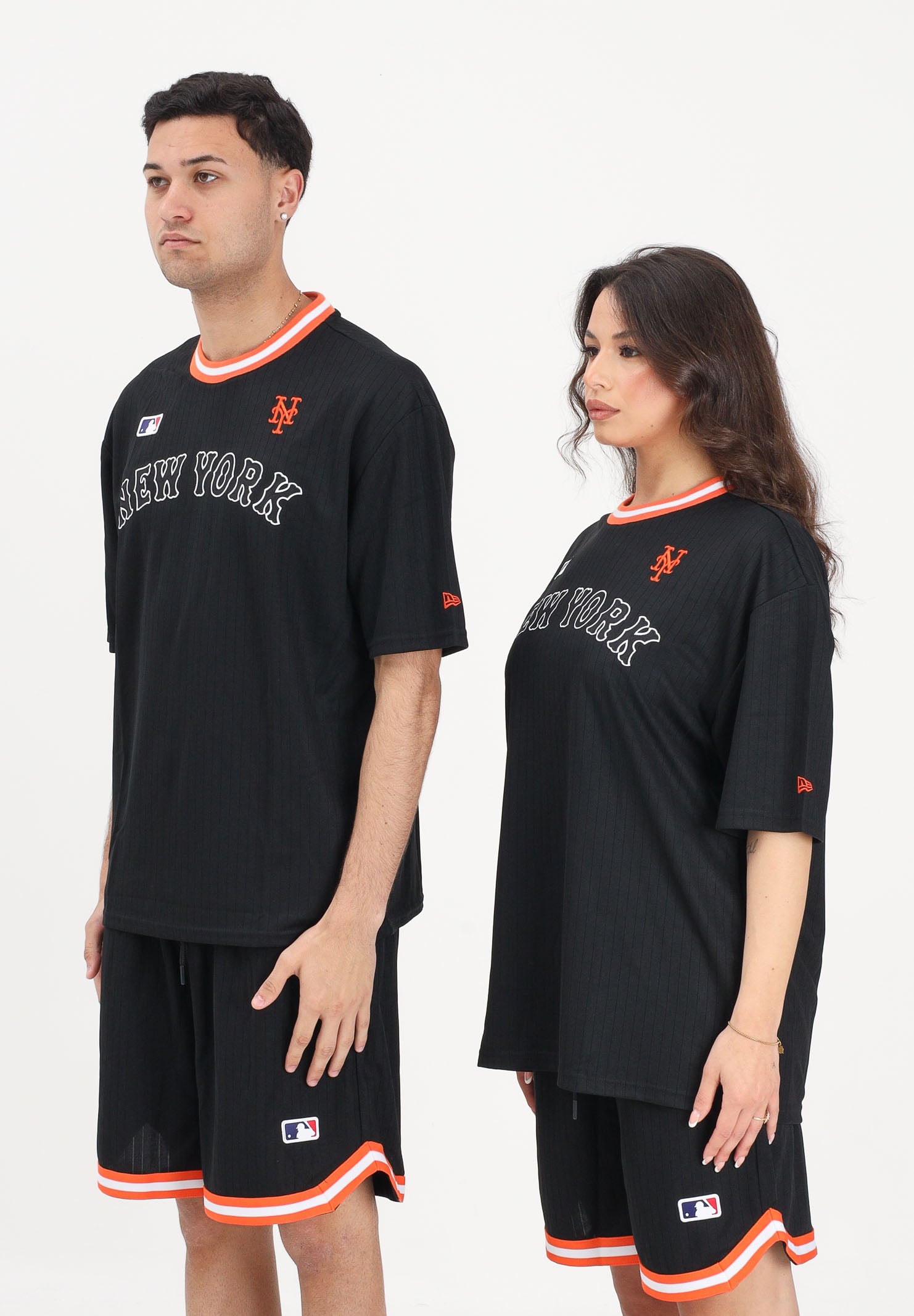 NEW ERA T-shirt a manica corta New York Mets e logo MLB Arch nera per uomo e donna 60856159 . NEW ERA