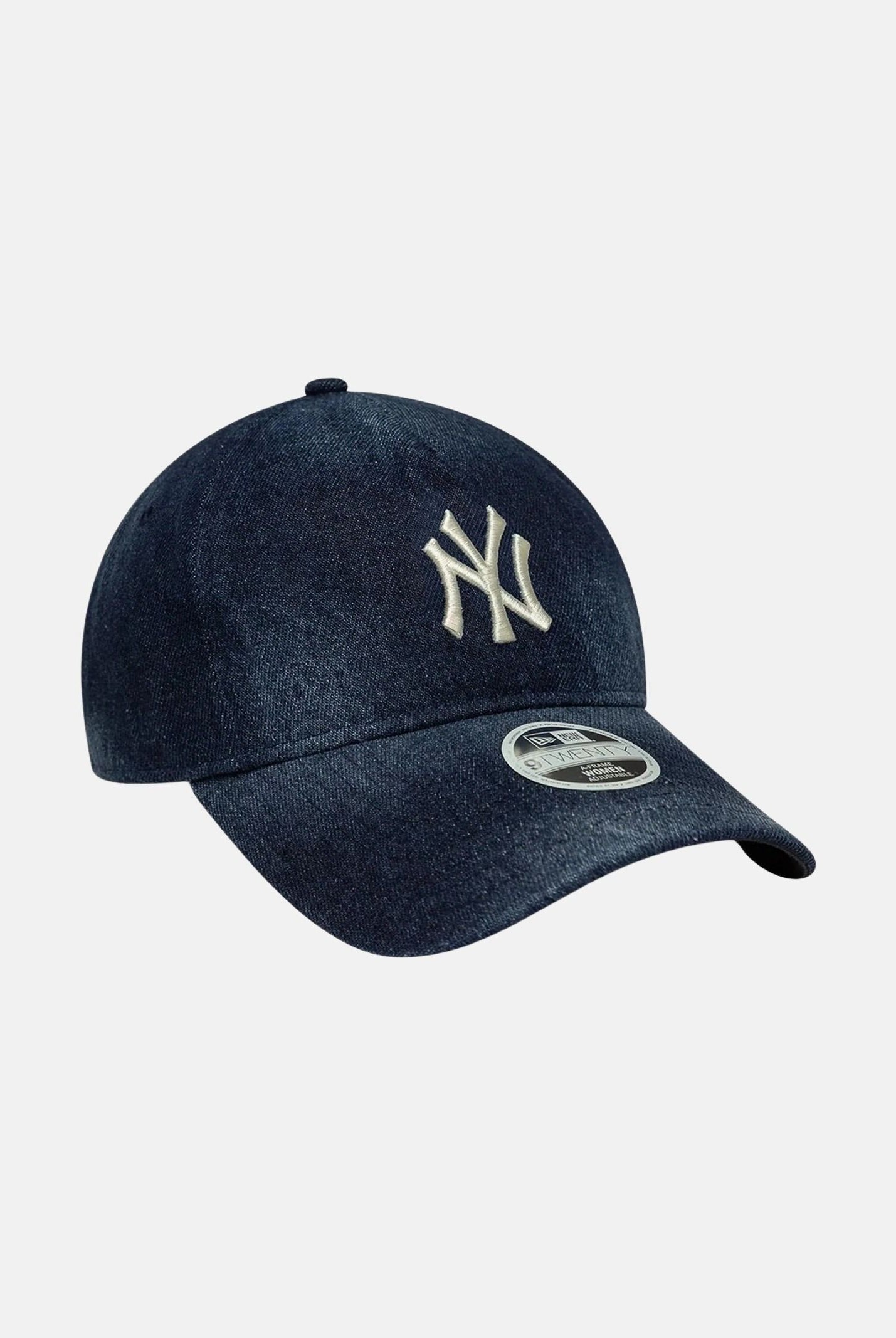 NEW ERA Cappello con visiera 9TWENTY A-Frame New York Yankees MLB in denim blu per uomo e donna 60856302 . NEW ERA
