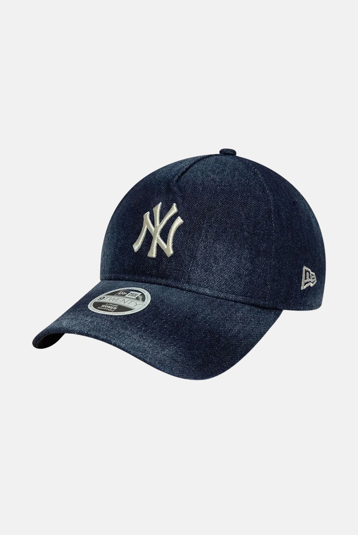 NEW ERA Cappello con visiera 9TWENTY A-Frame New York Yankees MLB in denim blu per uomo e donna 60856302 . NEW ERA