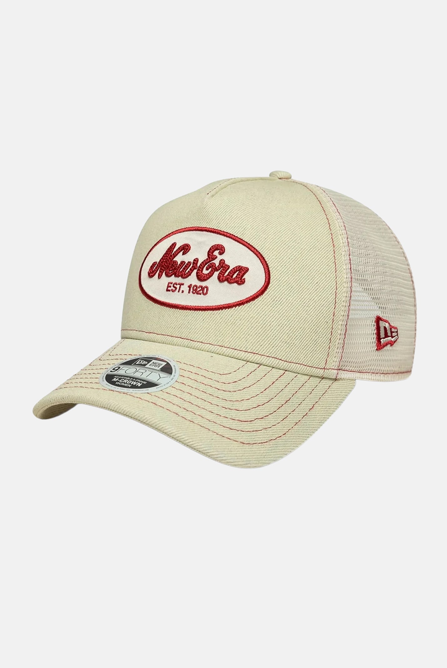 NEW ERA Cappello con visiera 9FORTY M-Crown A-Frame Trucker New Era crema per uomo e donna 60856347 . NEW ERA