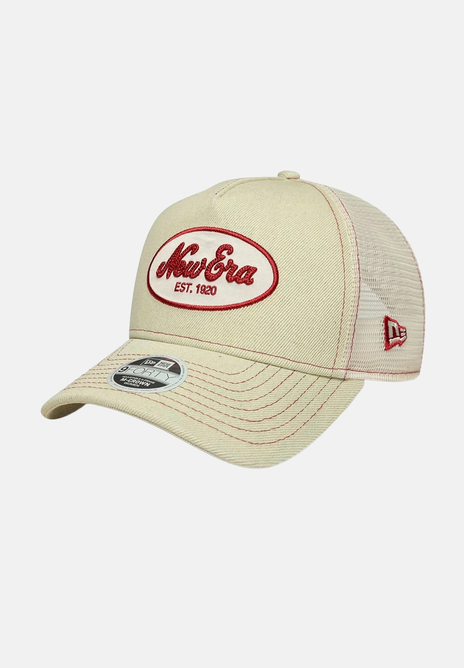 NEW ERA Cappello con visiera 9FORTY M-Crown A-Frame Trucker New Era crema per uomo e donna 60856347 . NEW ERA
