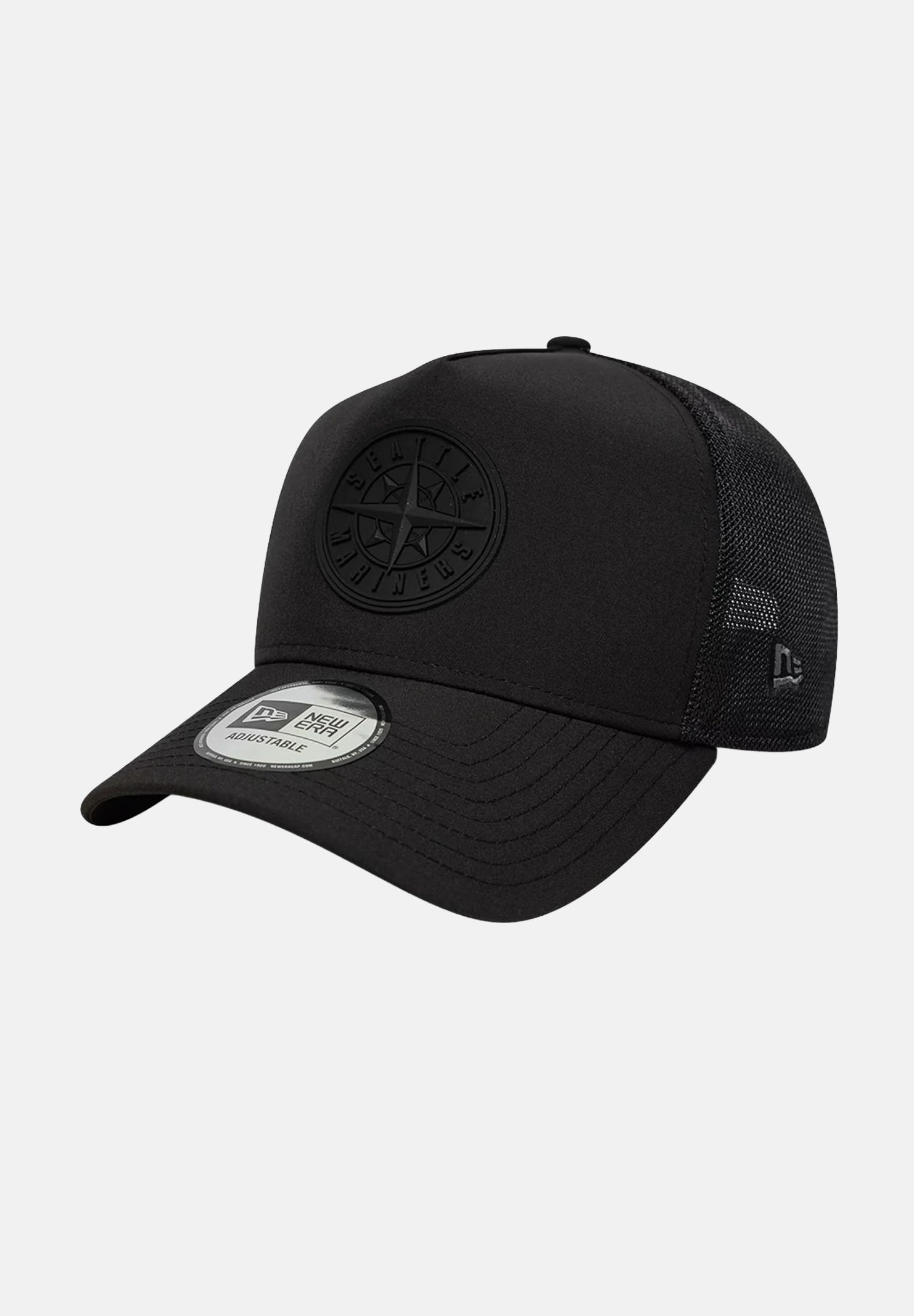 NEW ERA Cappello con visiera 9FORTY TRUCKER CAP SEATTLE MARINERS MLB nero per uomo e donna 60856374 . NEW ERA