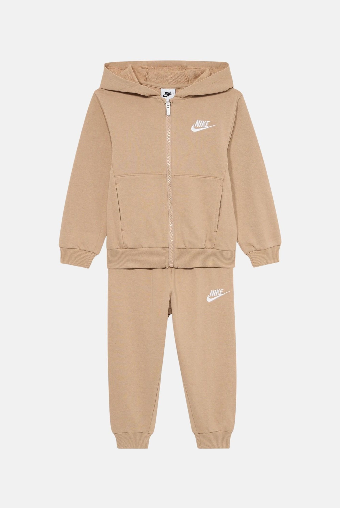 NIKE Tuta beige per bambino e bambina con logo 86M485 X0L NIKE