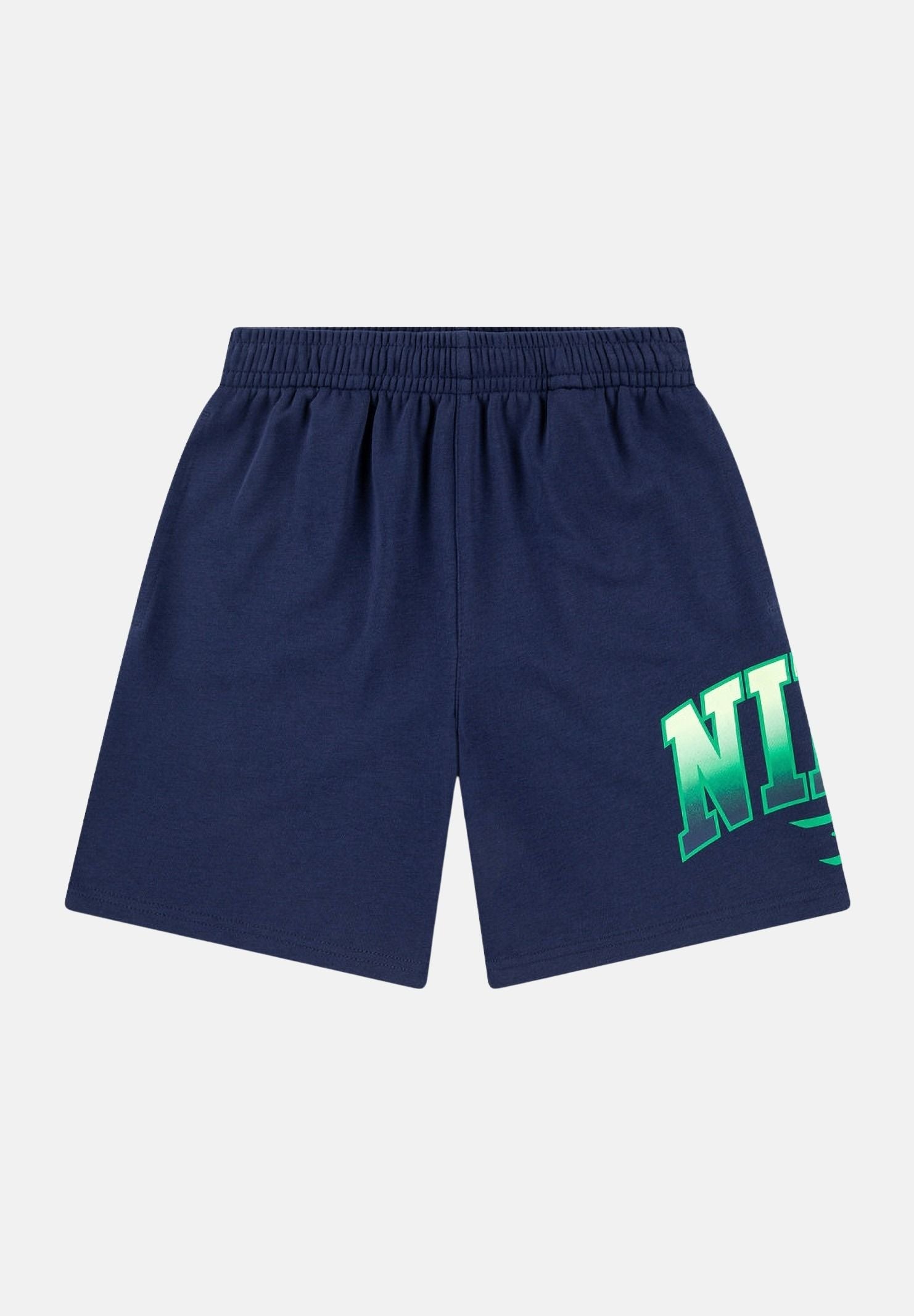 NIKE Shorts sportivo blu da bambino con stampa logo laterale 9Q1463 U90 NIKE