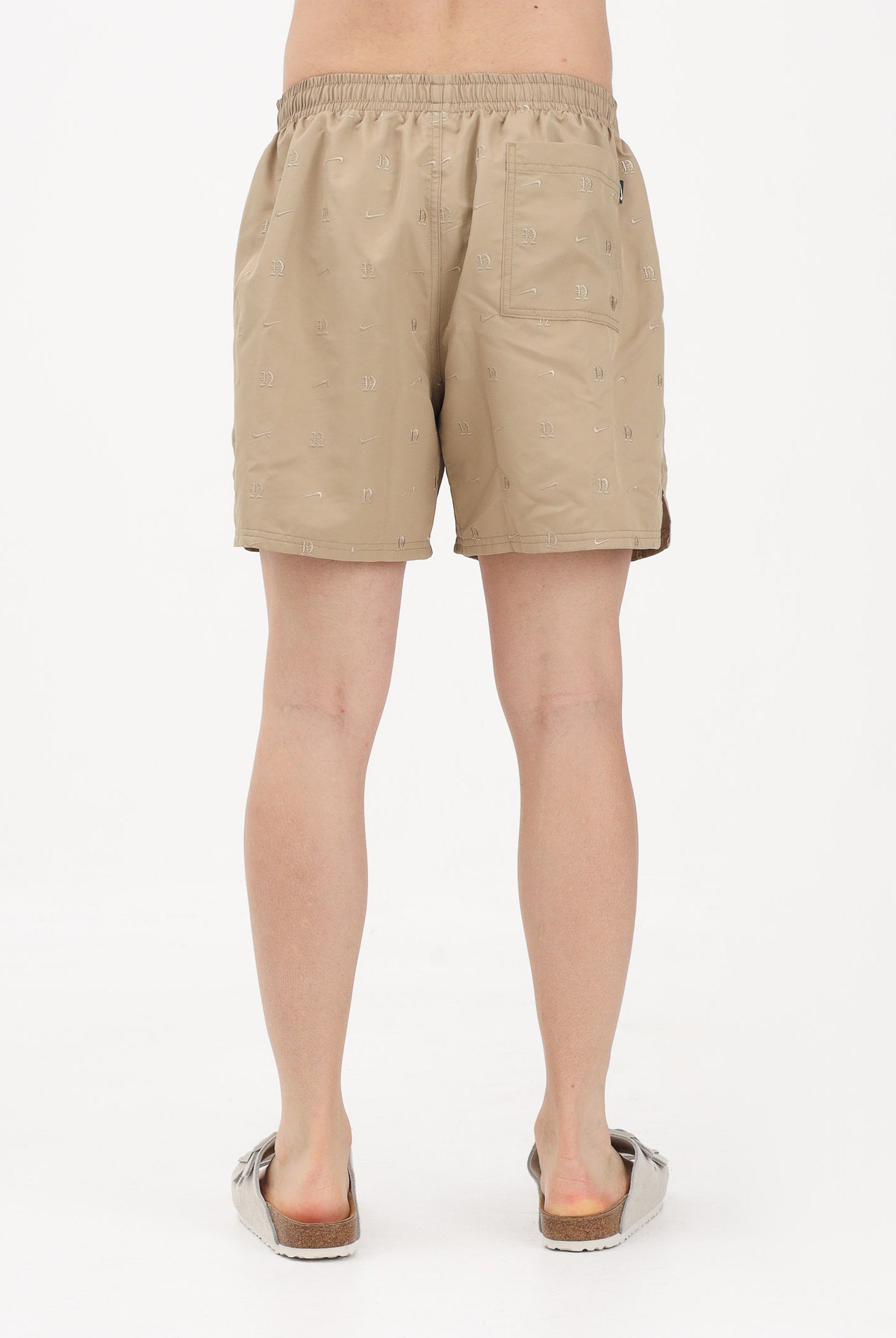NIKE Shorts mare beige da uomo con ricami NESSG505 241 NIKE