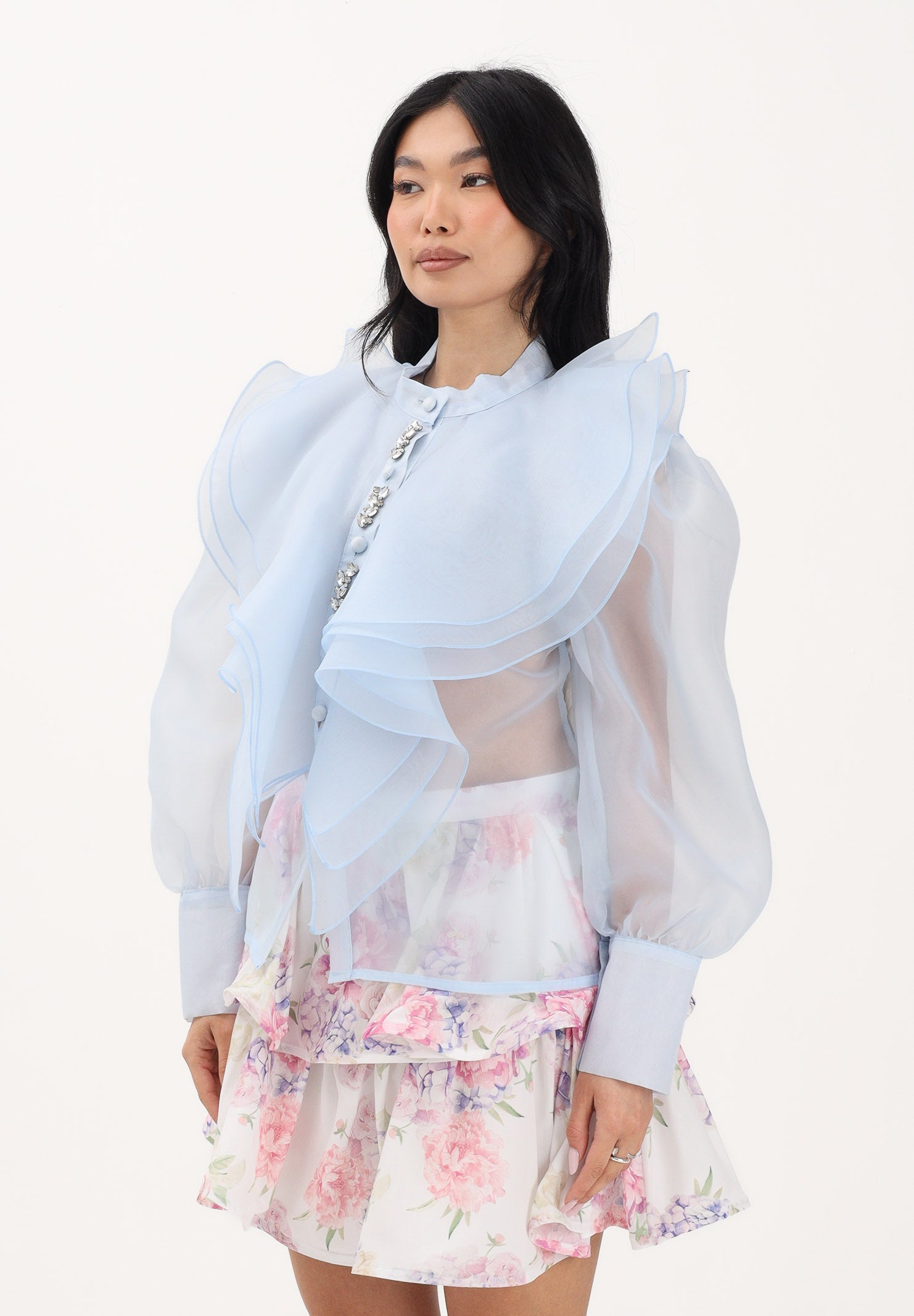 ODI ODI Camicia a manica lunga celeste da donna OLMEDO250S6 G0 ODI ODI