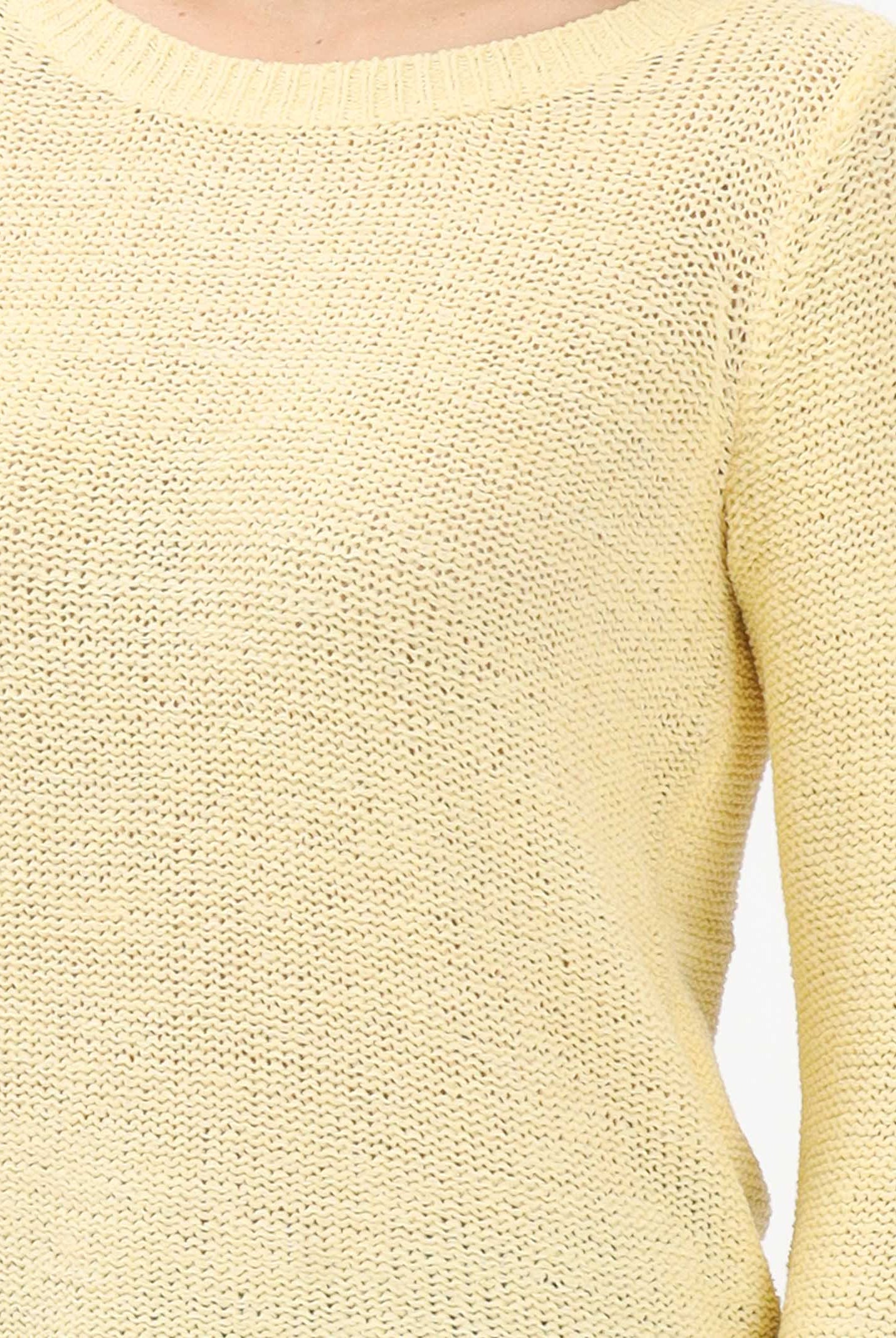ONLY Maglioncino girocollo giallo da donna 15113356 SU ONLY