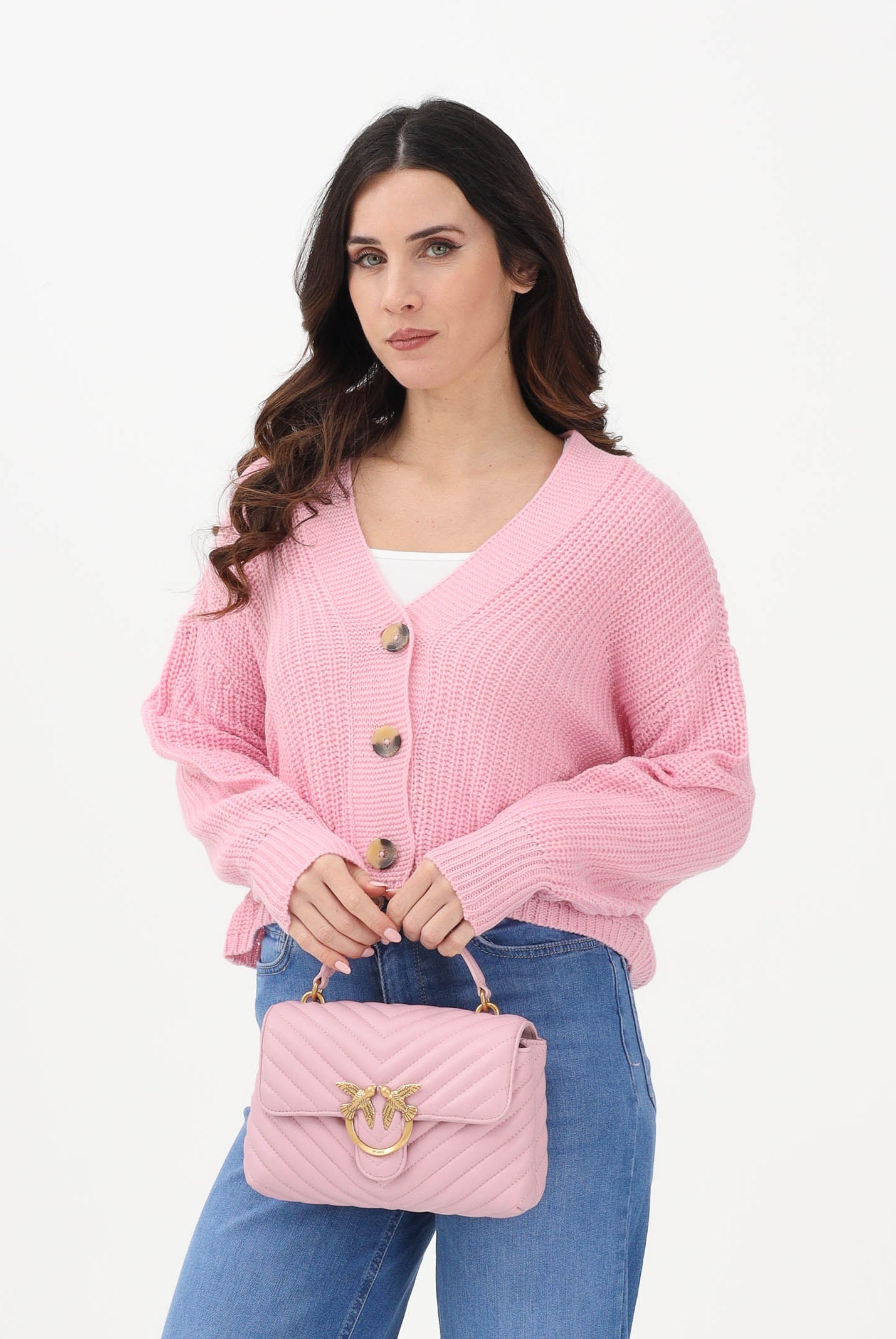 ONLY Cardigan corto rosa da donna 15211521 PRPI ONLY