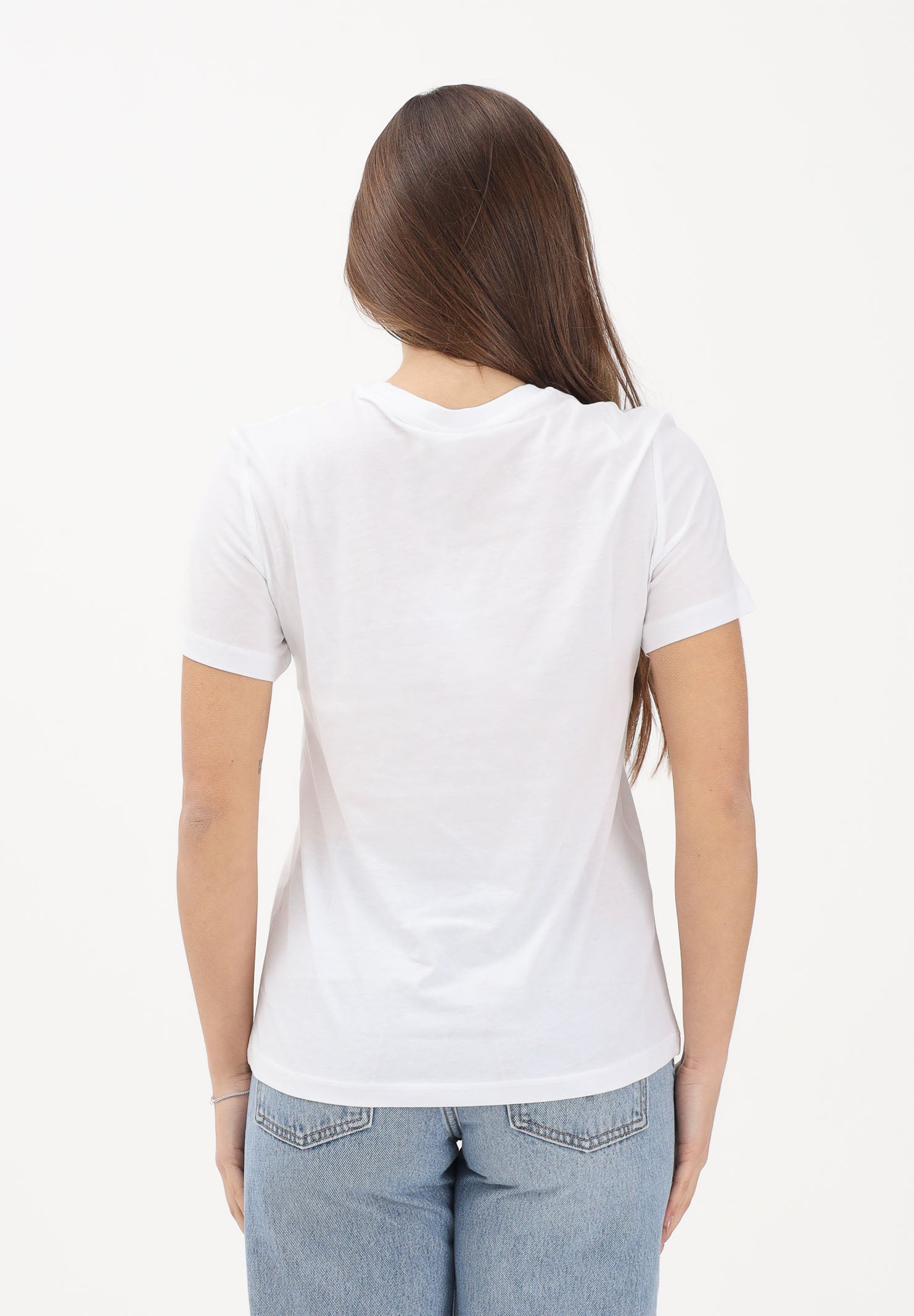 ONLY T-shirt a manica corta bianca da donna con ricamo fiori 15288473 BRWITR ONLY