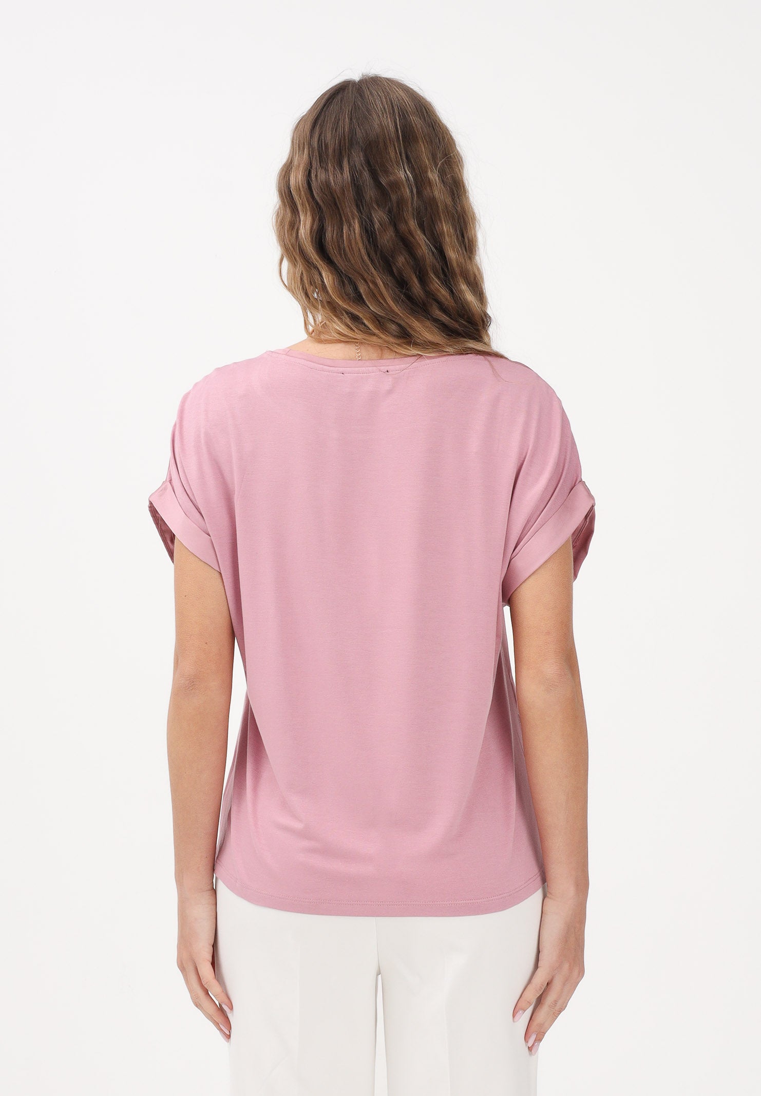ONLY Blusa a manica corta rosa da donna 15303413 LI ONLY