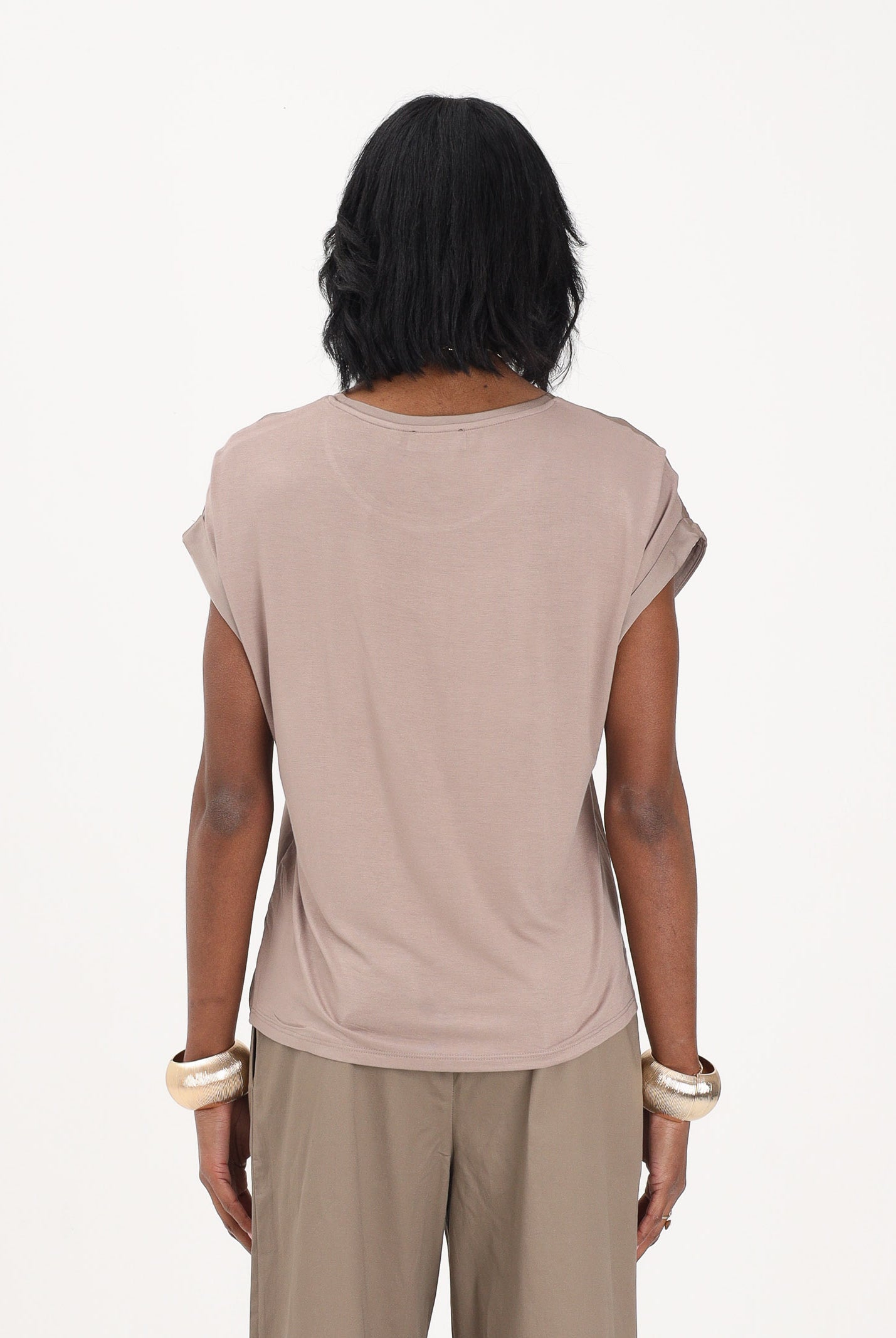 ONLY Blusa a manica corta cacao da donna 15303413 WA ONLY