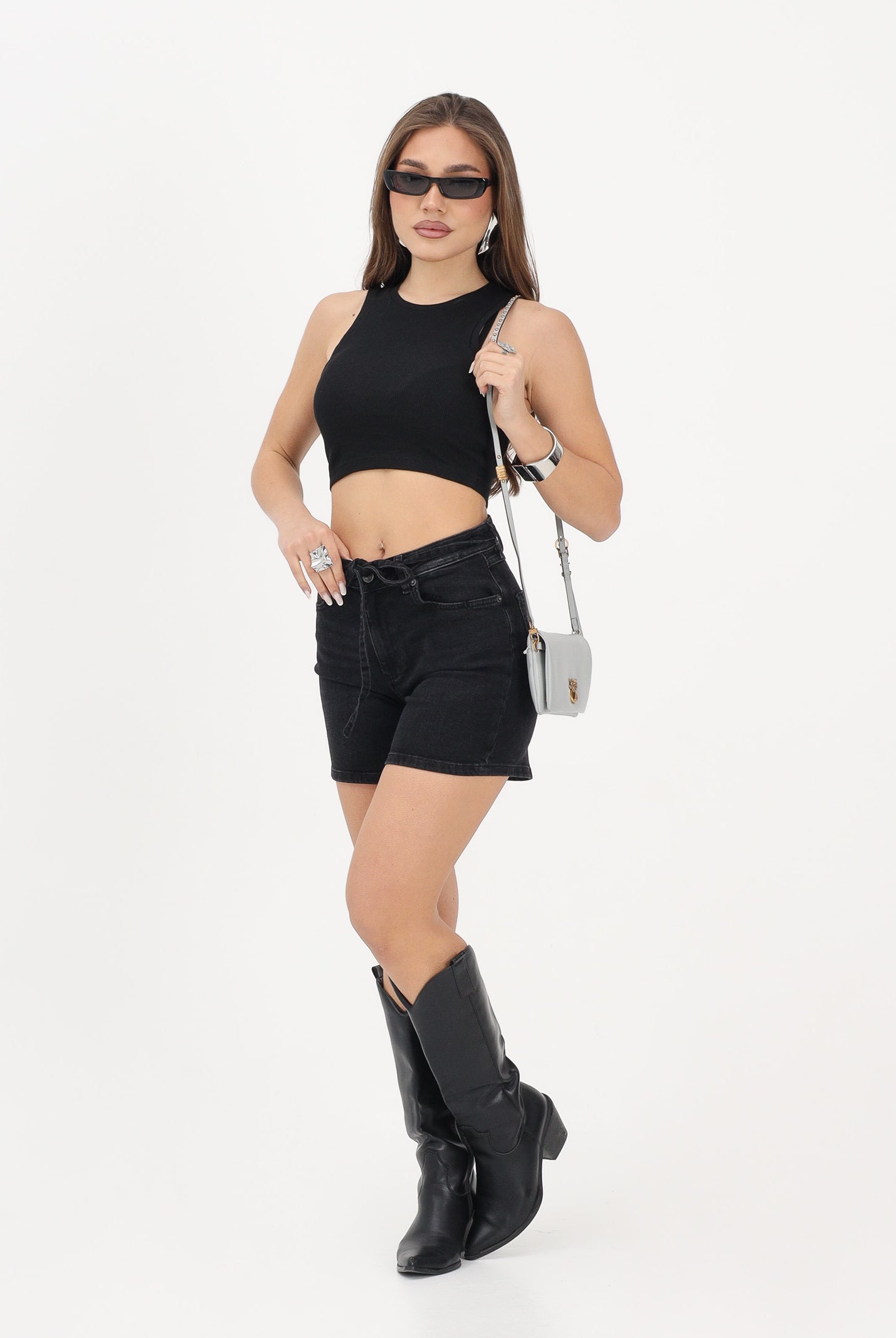 ONLY Shorts in denim nero da donna 15340706 WABL ONLY