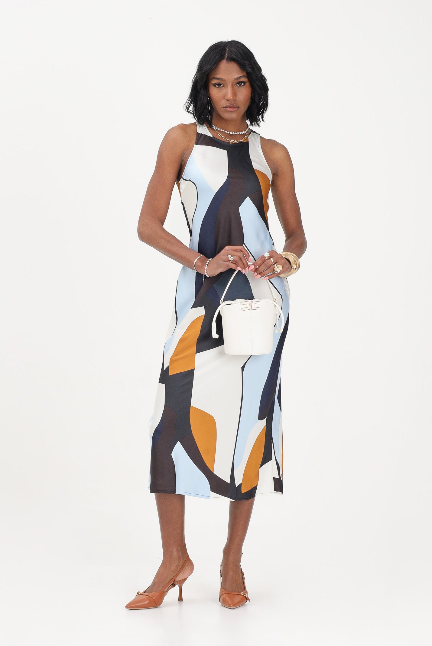ONLY Abito midi multicolore da donna 15354751 NABL ONLY