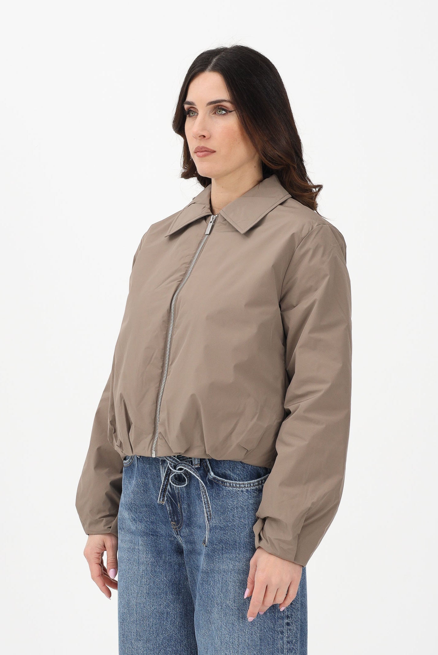 ONLY Giacca a vento marrone da donna 15361434 WA ONLY