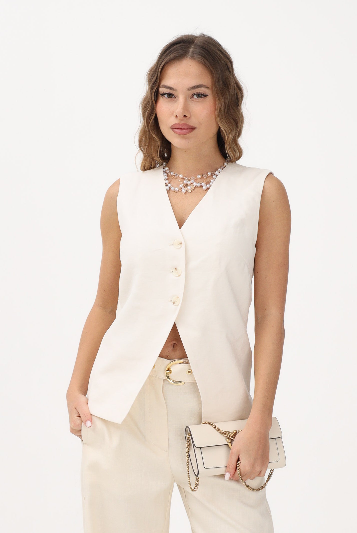 ONLY Gilet panna da donna 15367399 CLDA ONLY