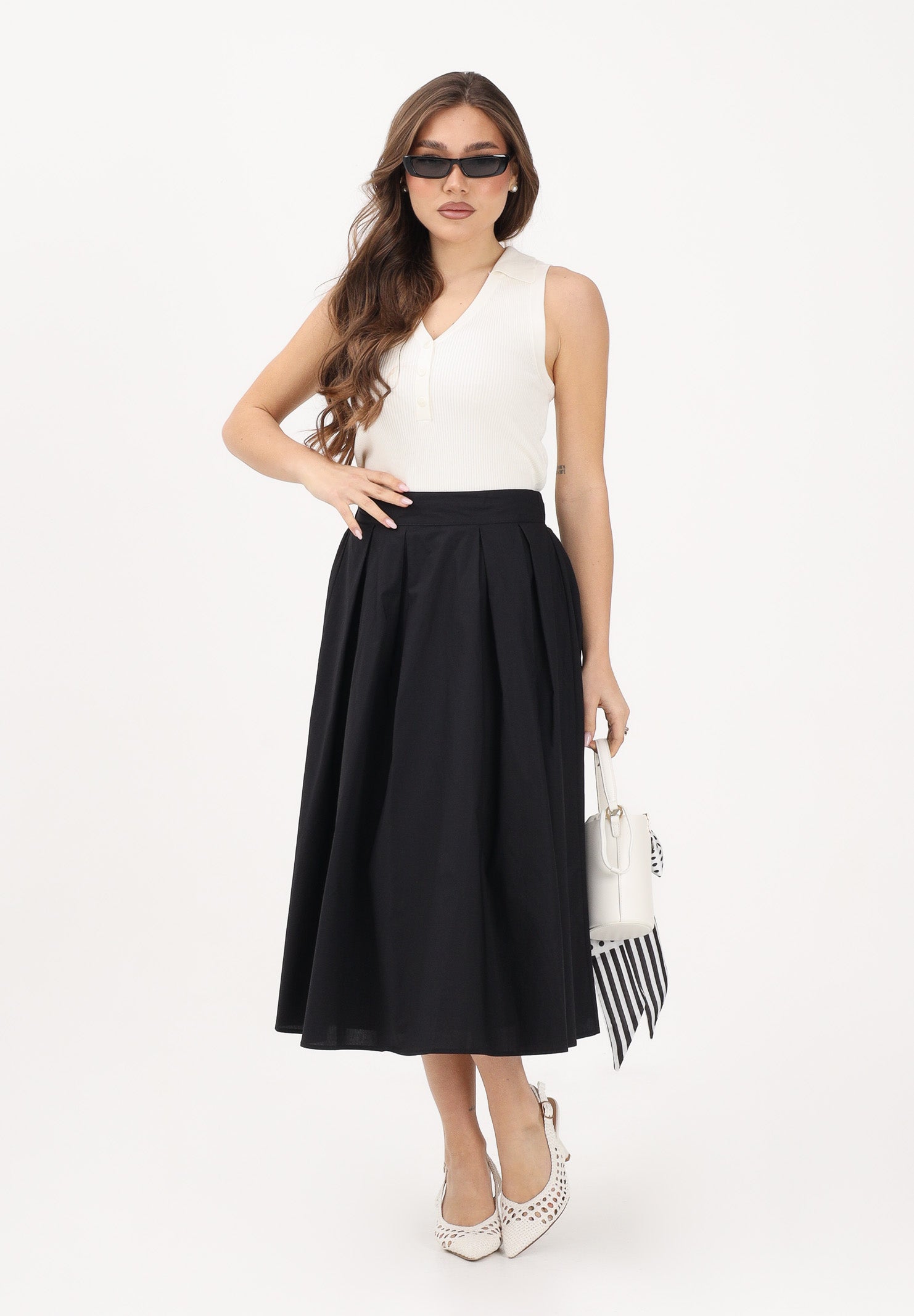 ONLY Gonna midi nera da donna 15369555 BL ONLY