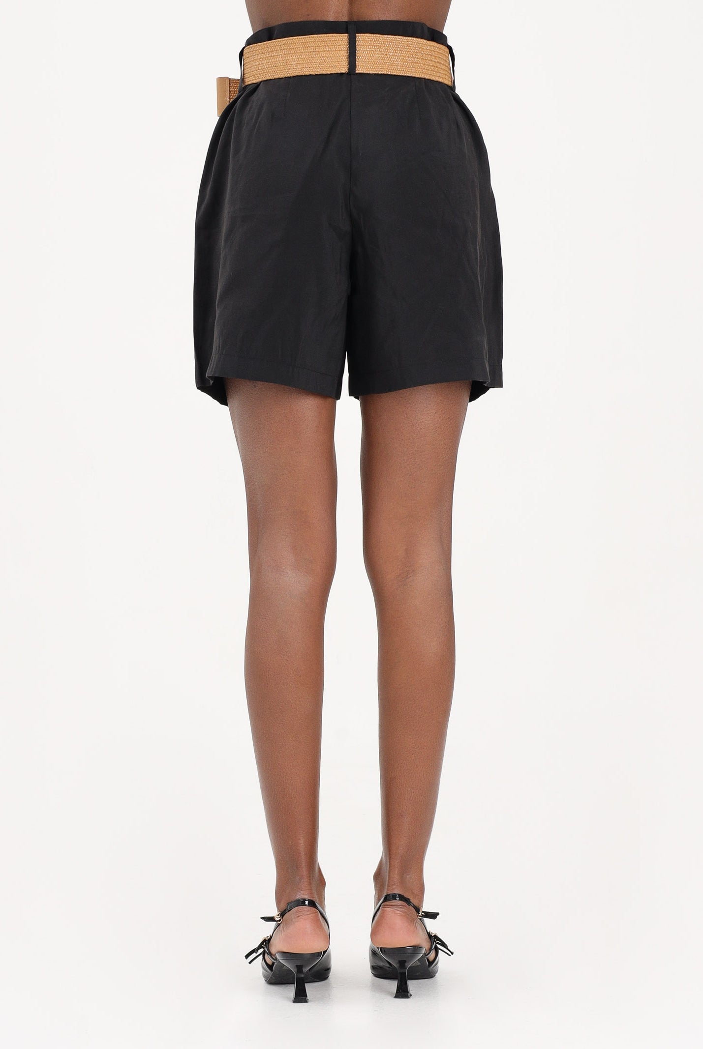 ONLY Shorts nero da donna con cintura 15370298 BL ONLY