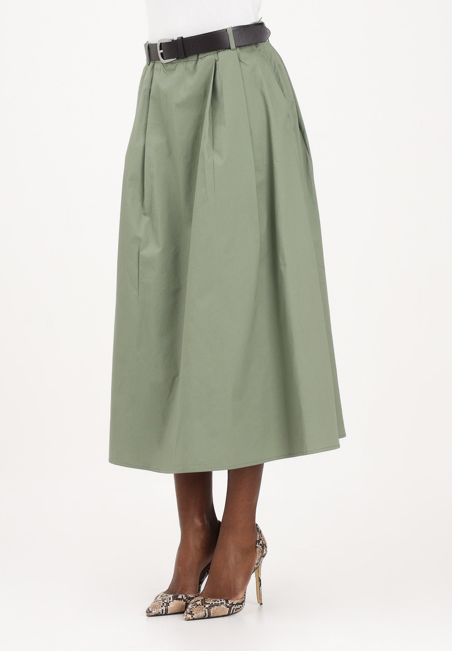 ONLY Gonna midi verde da donna 15370607 OIGR ONLY