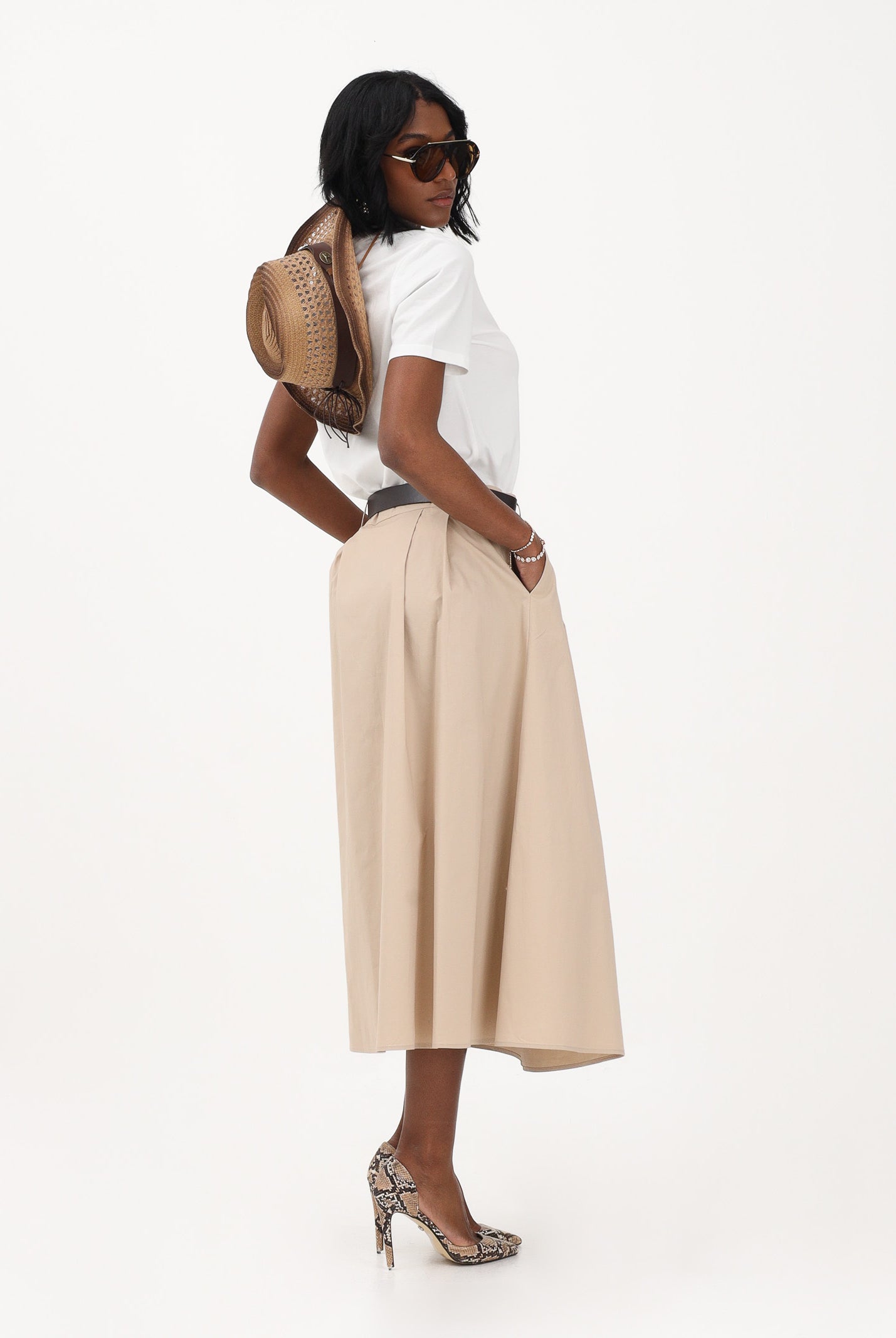 ONLY Gonna midi beige da donna 15370607 OXTA ONLY