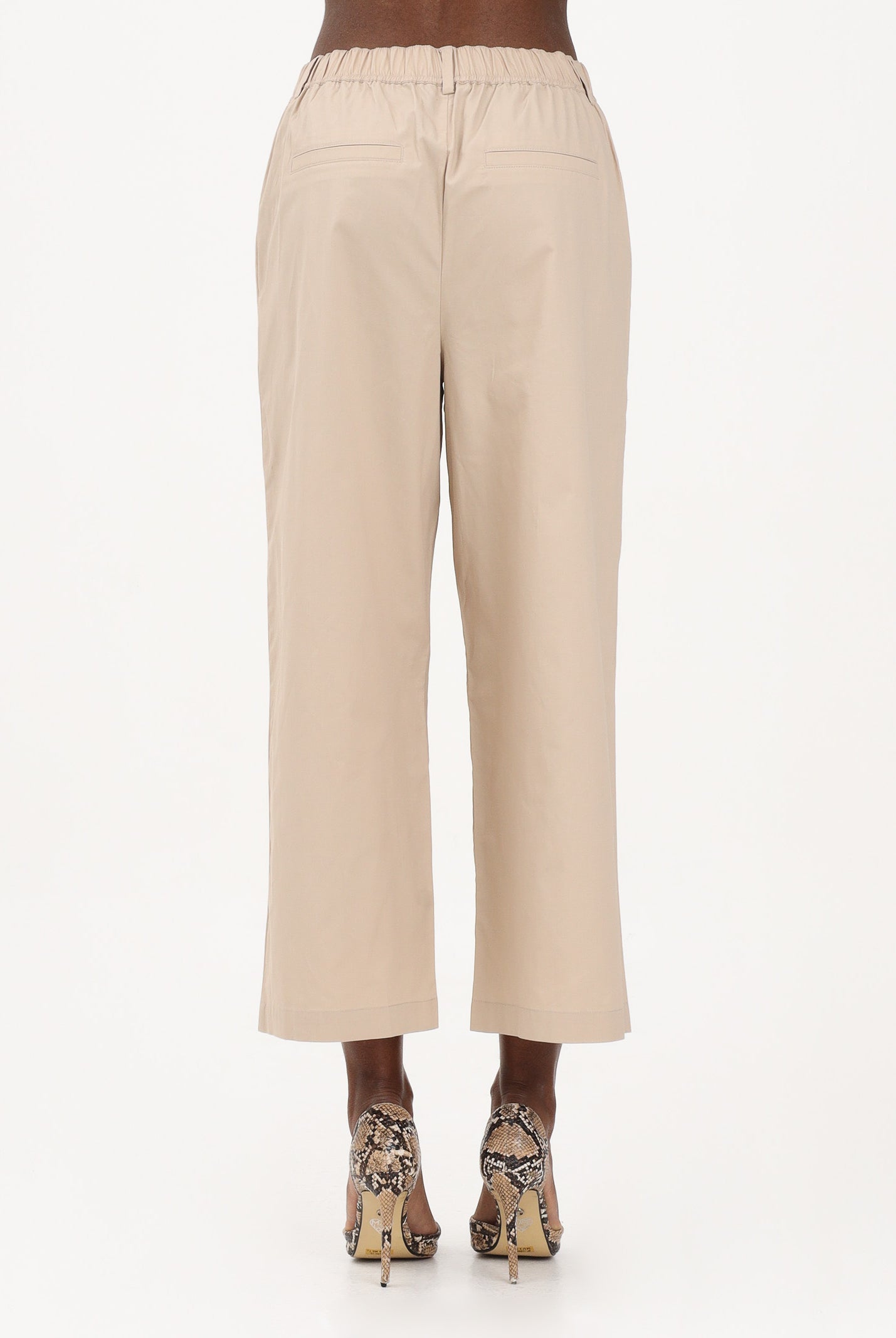 ONLY Pantalone cropped beige da donna 15370610 OXTA ONLY