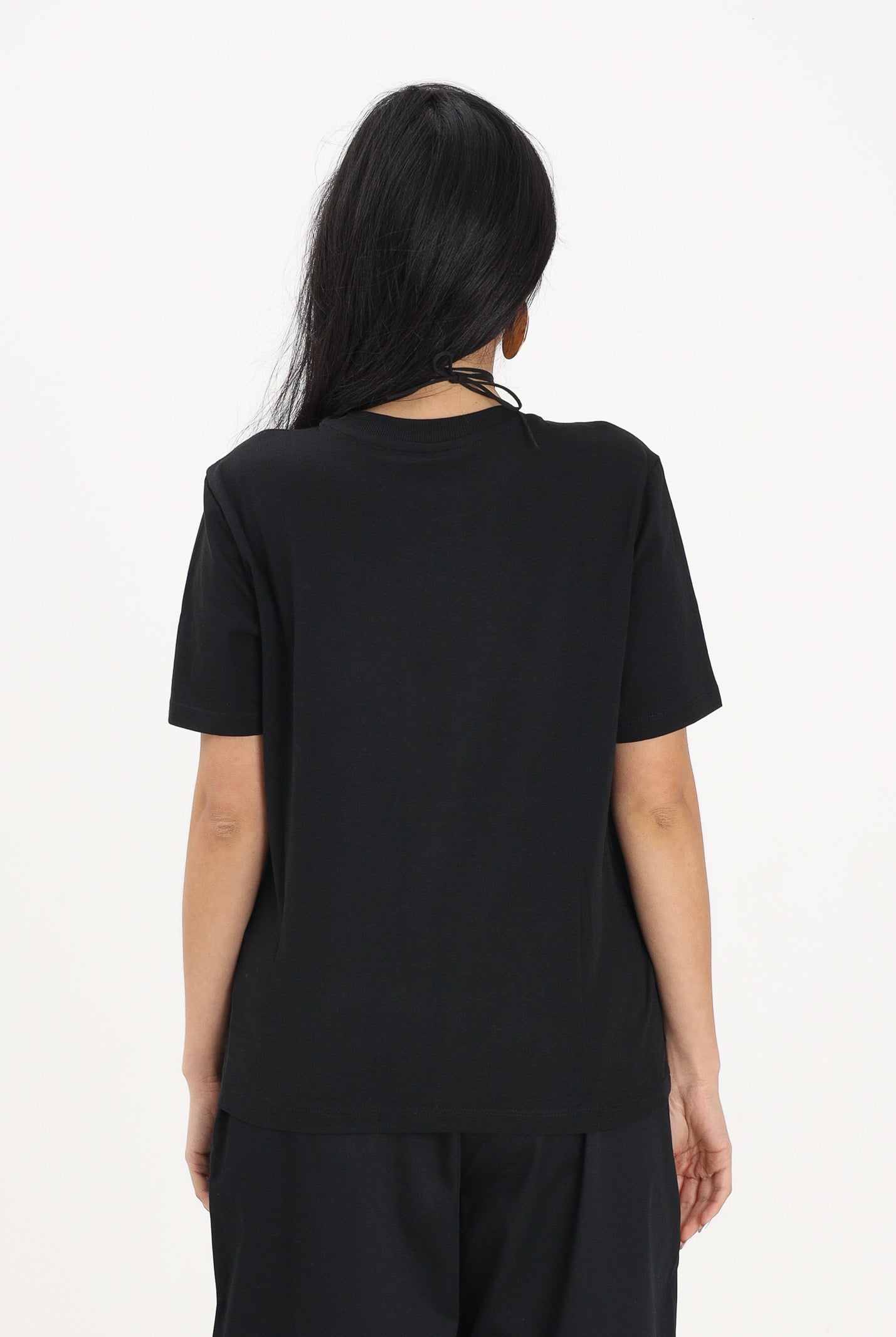 ONLY T-shirt a manica corta nera da donna con taschino decorato 15371980 BLPO ONLY