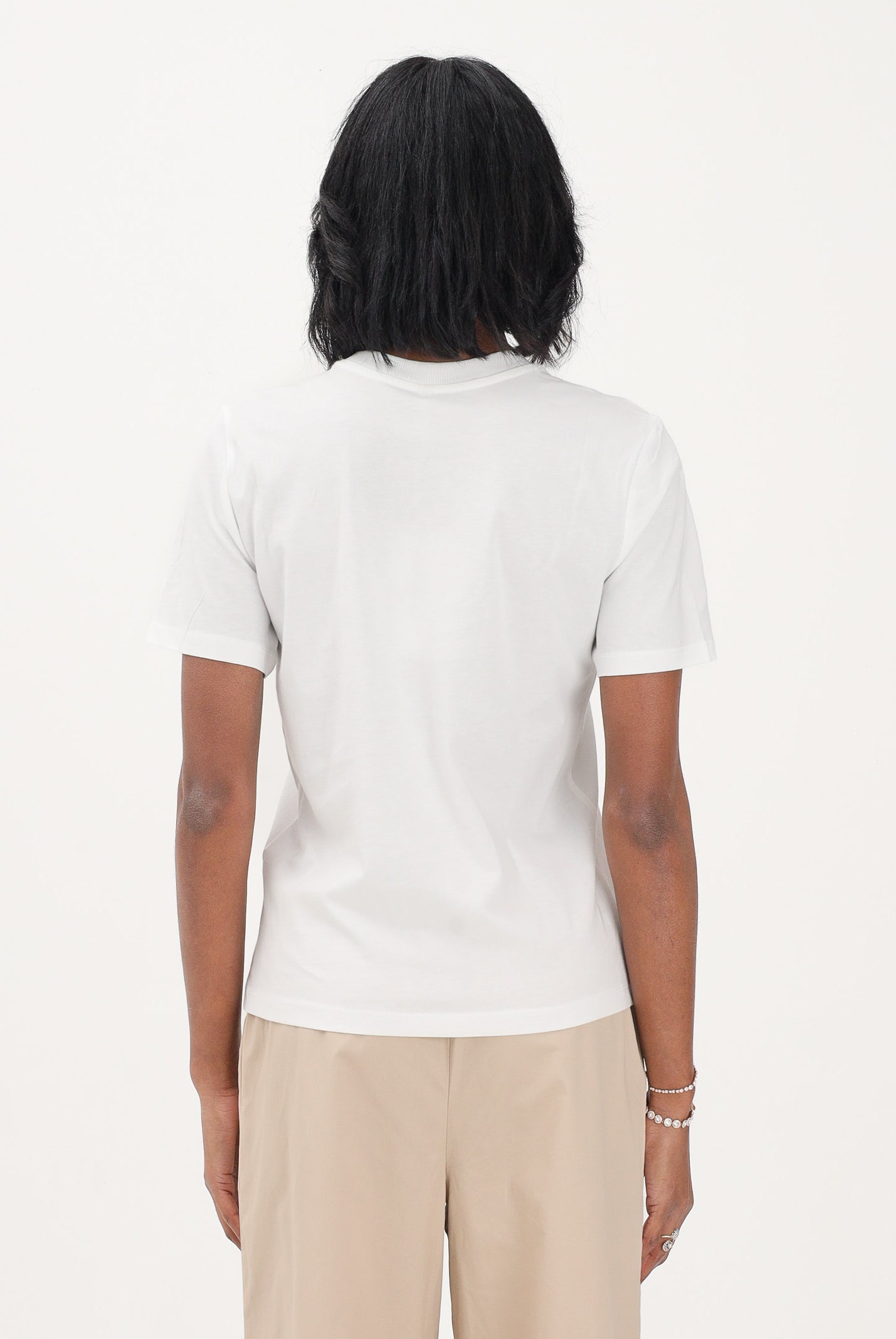 ONLY T-shirt a manica corta bianca da donna con taschino decorato 15371980 CLDEPO ONLY