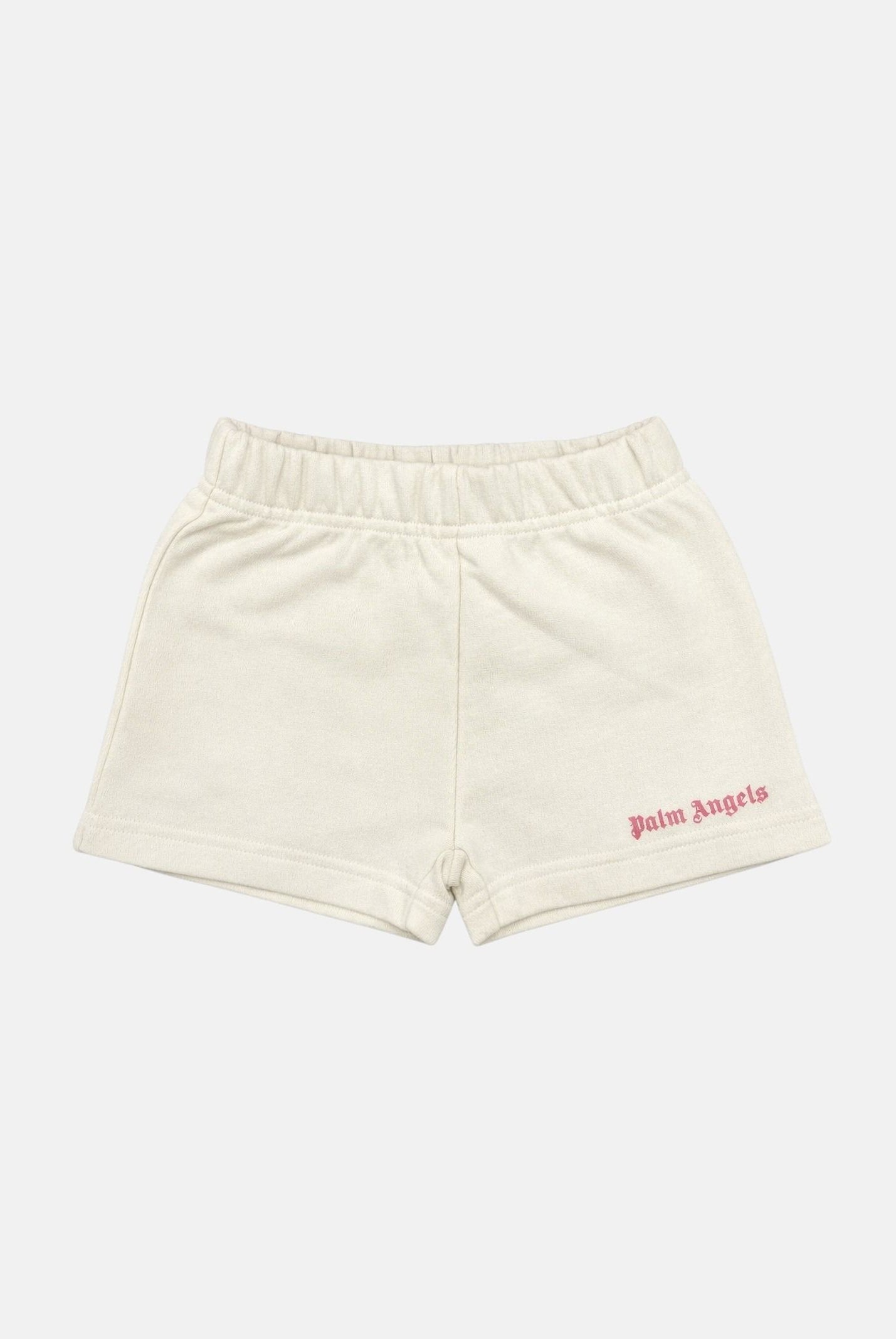 PALM ANGELS Shorts panna da neonato con logo PG6X002S26FLE001 002 PALM ANGELS
