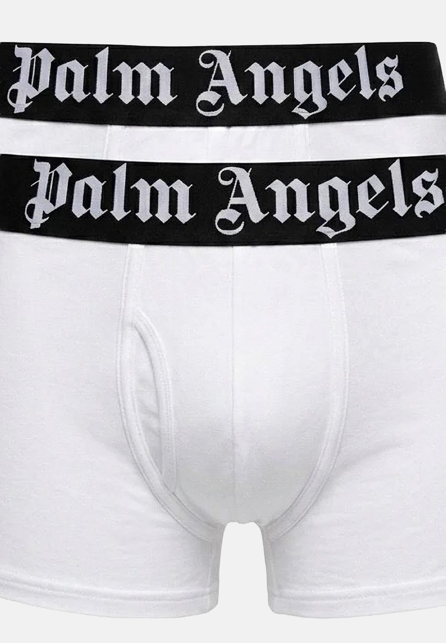 PALM ANGELS Boxer (2 paia) bianchi da uomo con elastico logato PLA1UMBTR11BI WH PALM ANGELS
