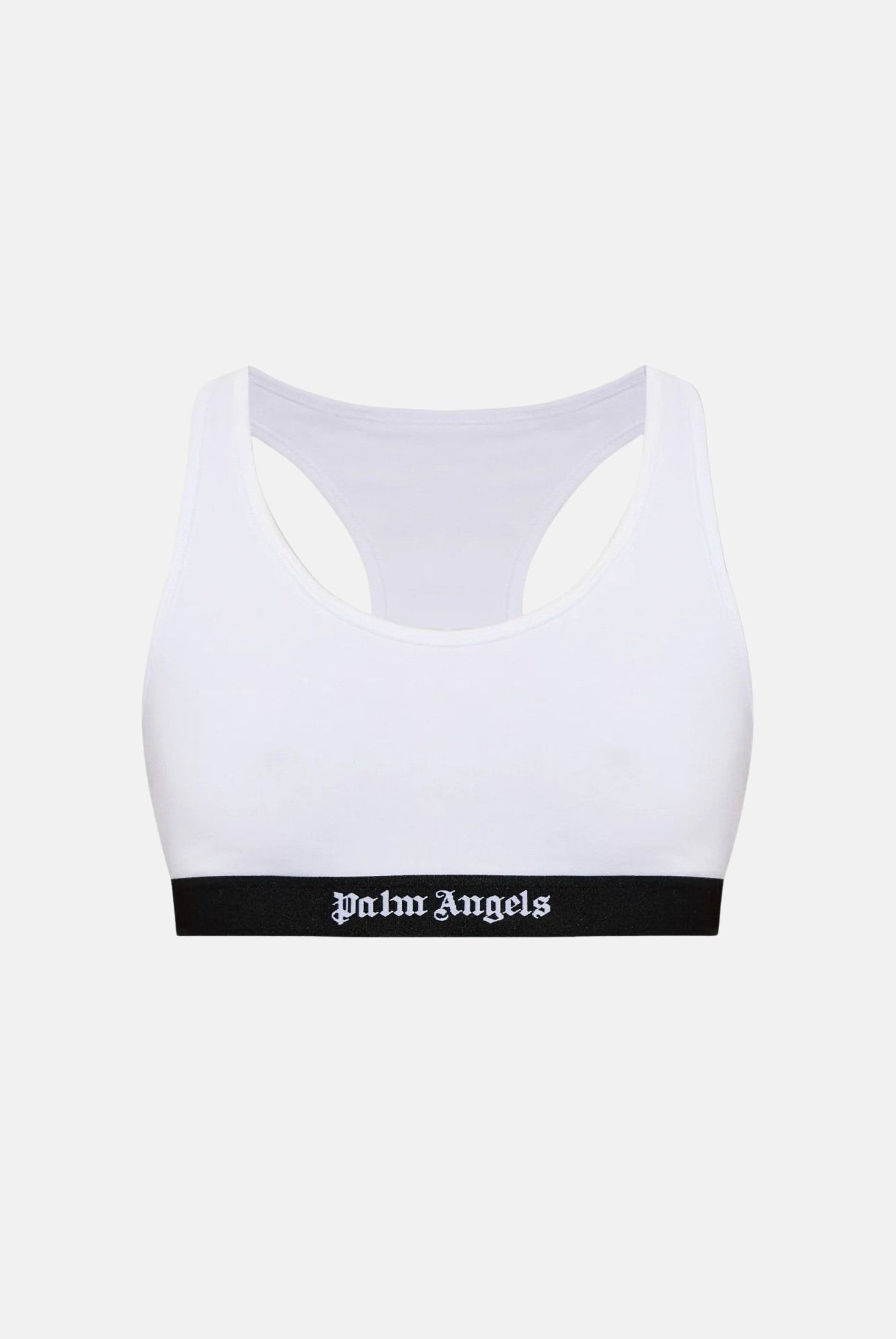 PALM ANGELS Bralette Track Top Bra white bianco, colore basico bianco, donna. PLA1UWTP04SI WH PALM ANGELS