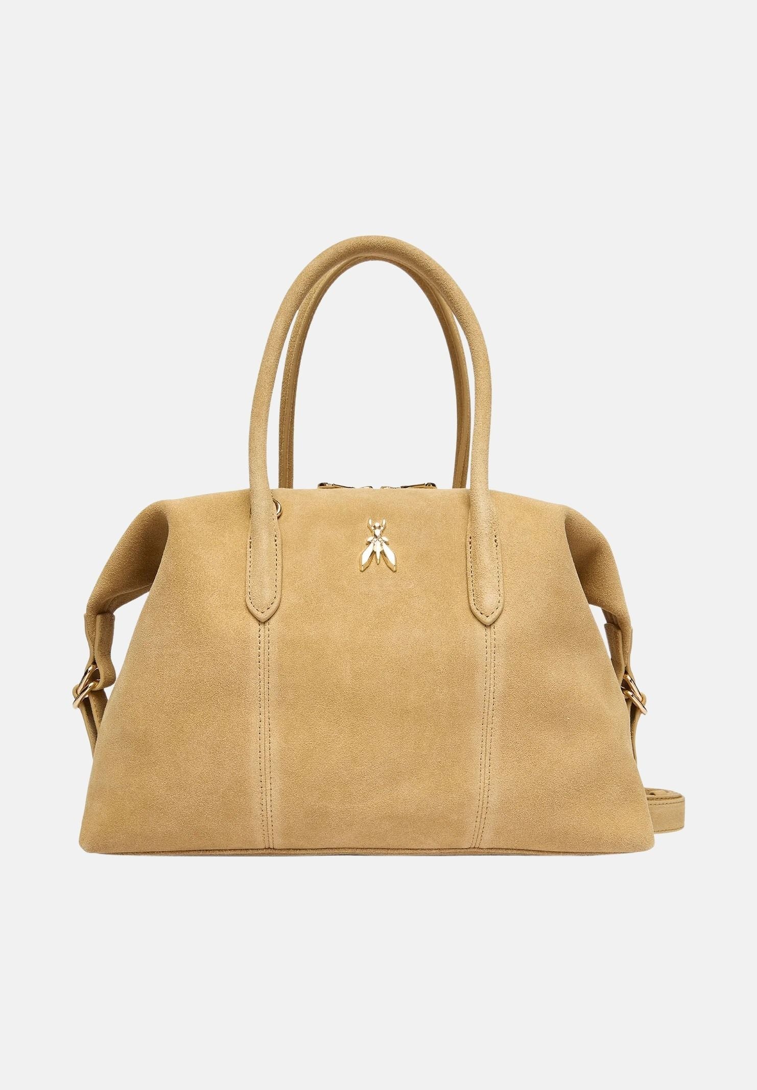 PATRIZIA PEPE Shopper New Business in suede beige da donna 2B0145L152 B880 PATRIZIA PEPE